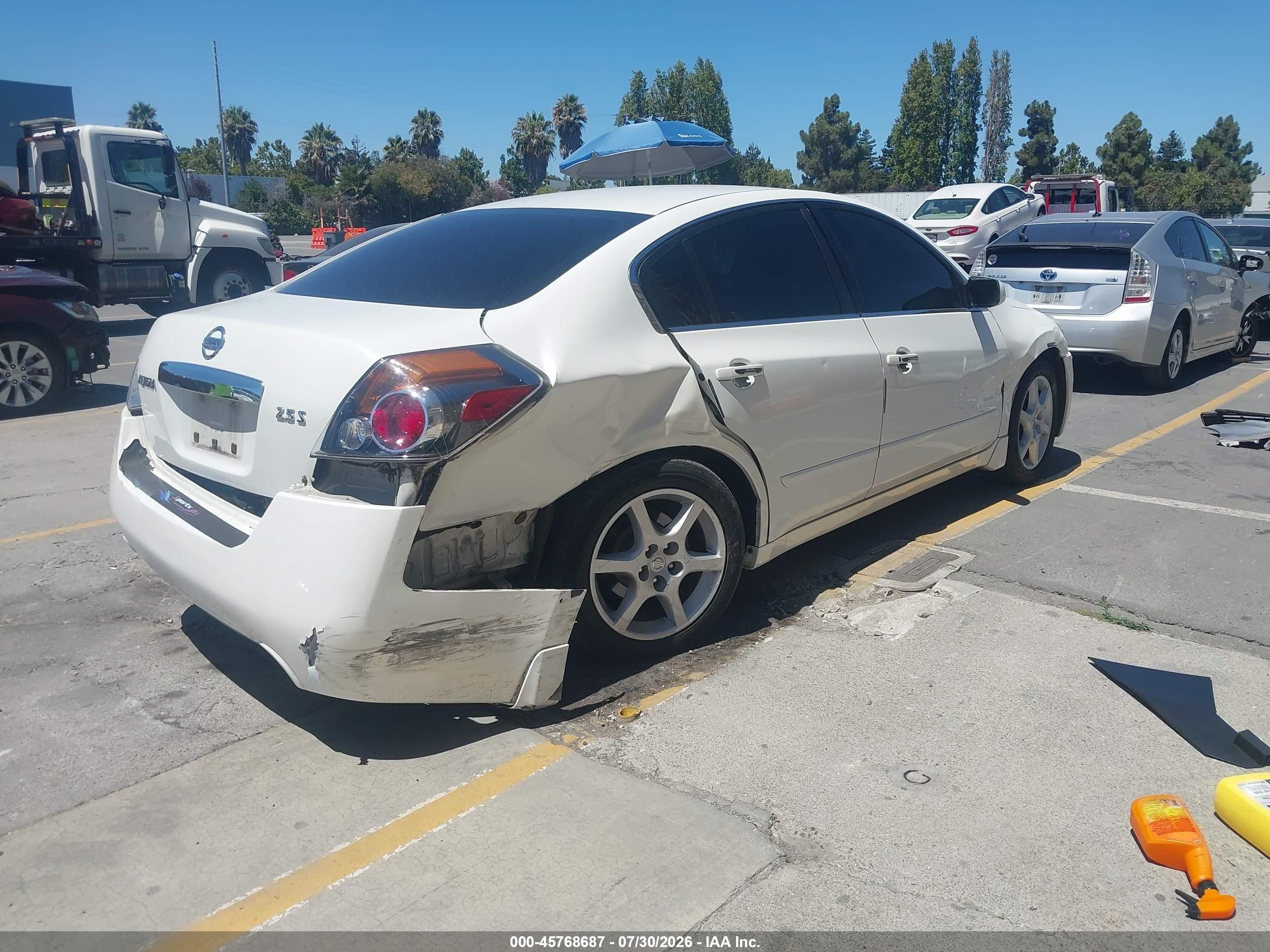 2012 Nissan Altima 2.5 S White vin: 1N4AL2AP0CN481982