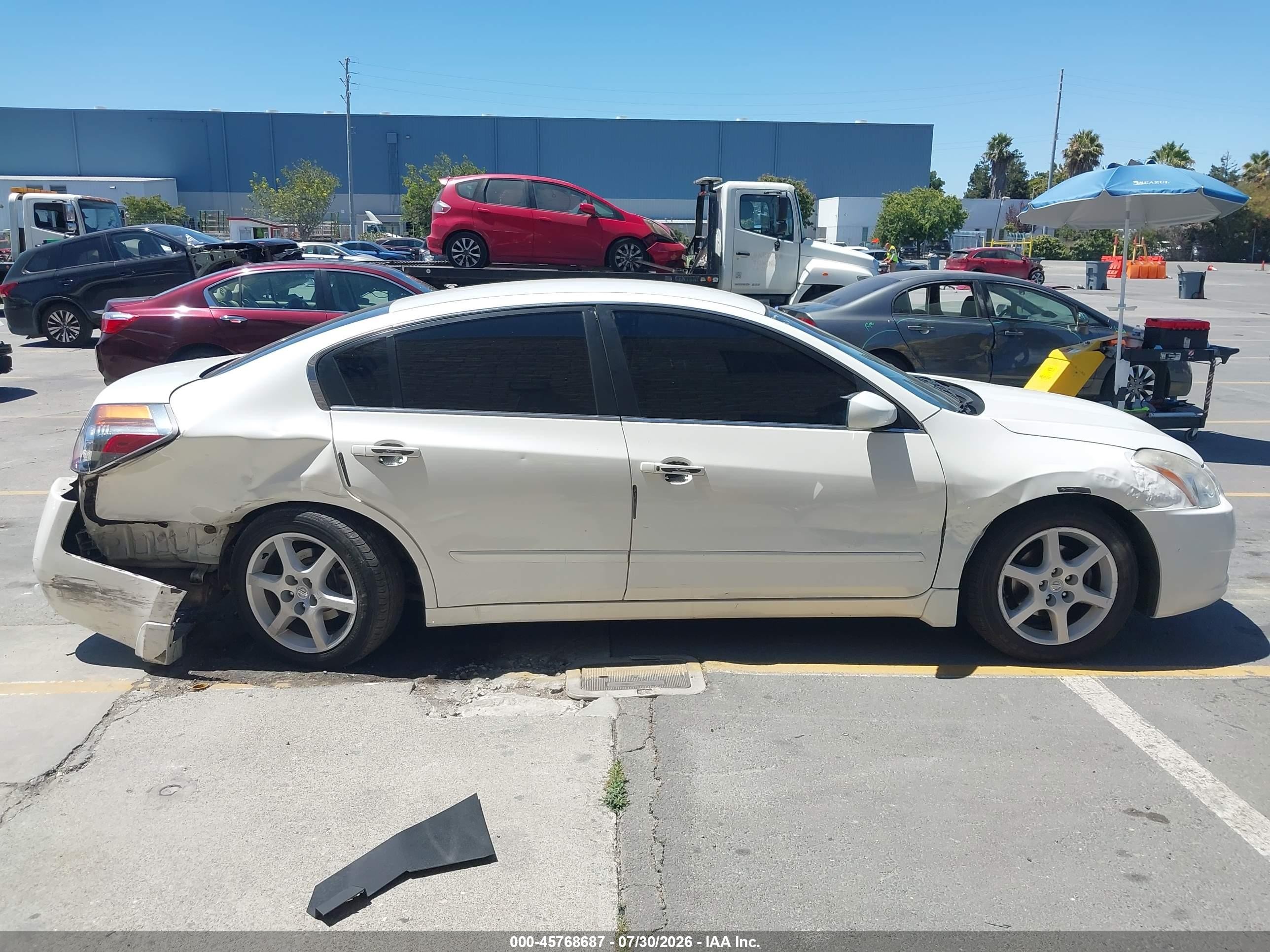 2012 Nissan Altima 2.5 S White vin: 1N4AL2AP0CN481982