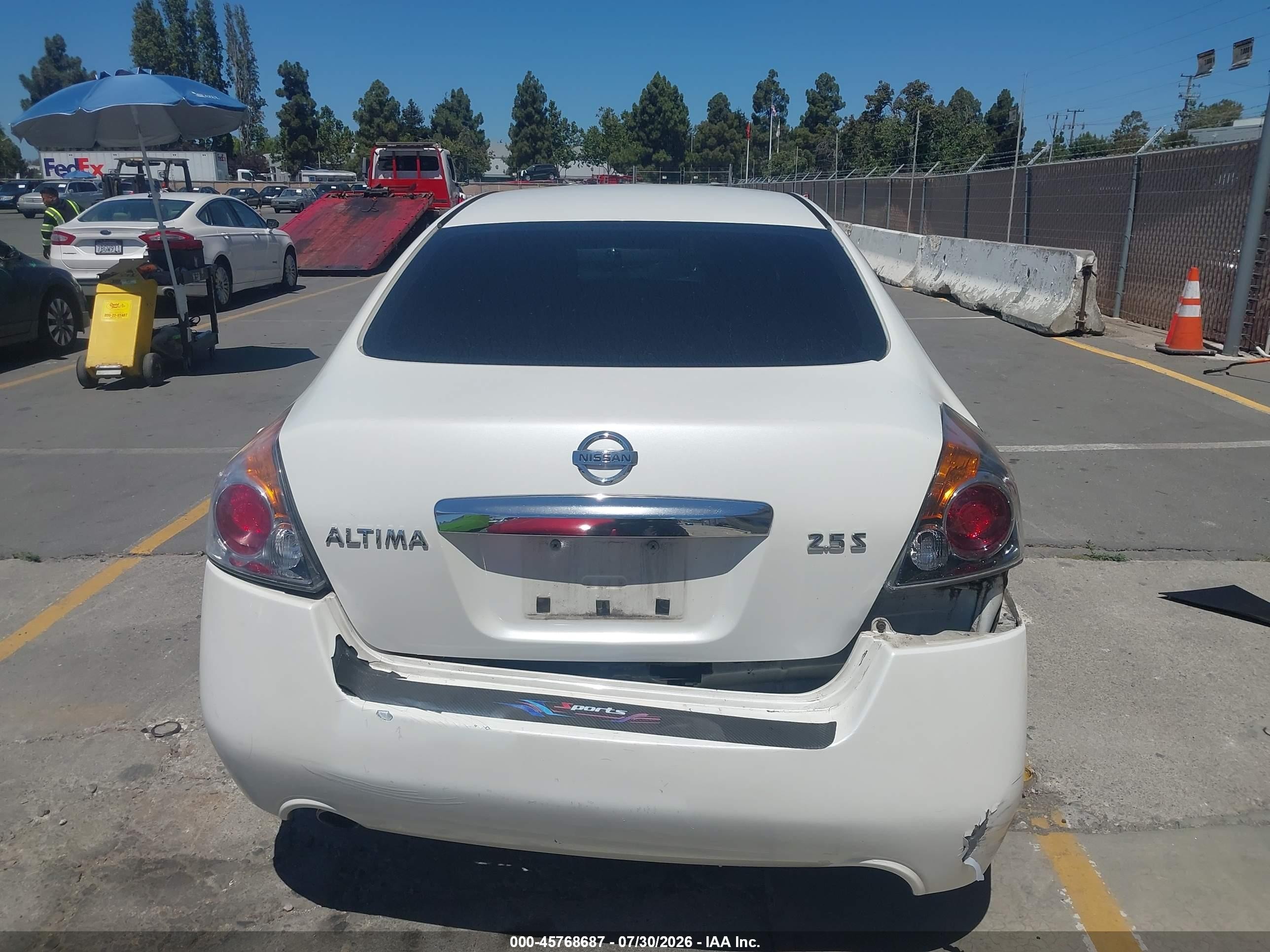 2012 Nissan Altima 2.5 S White vin: 1N4AL2AP0CN481982