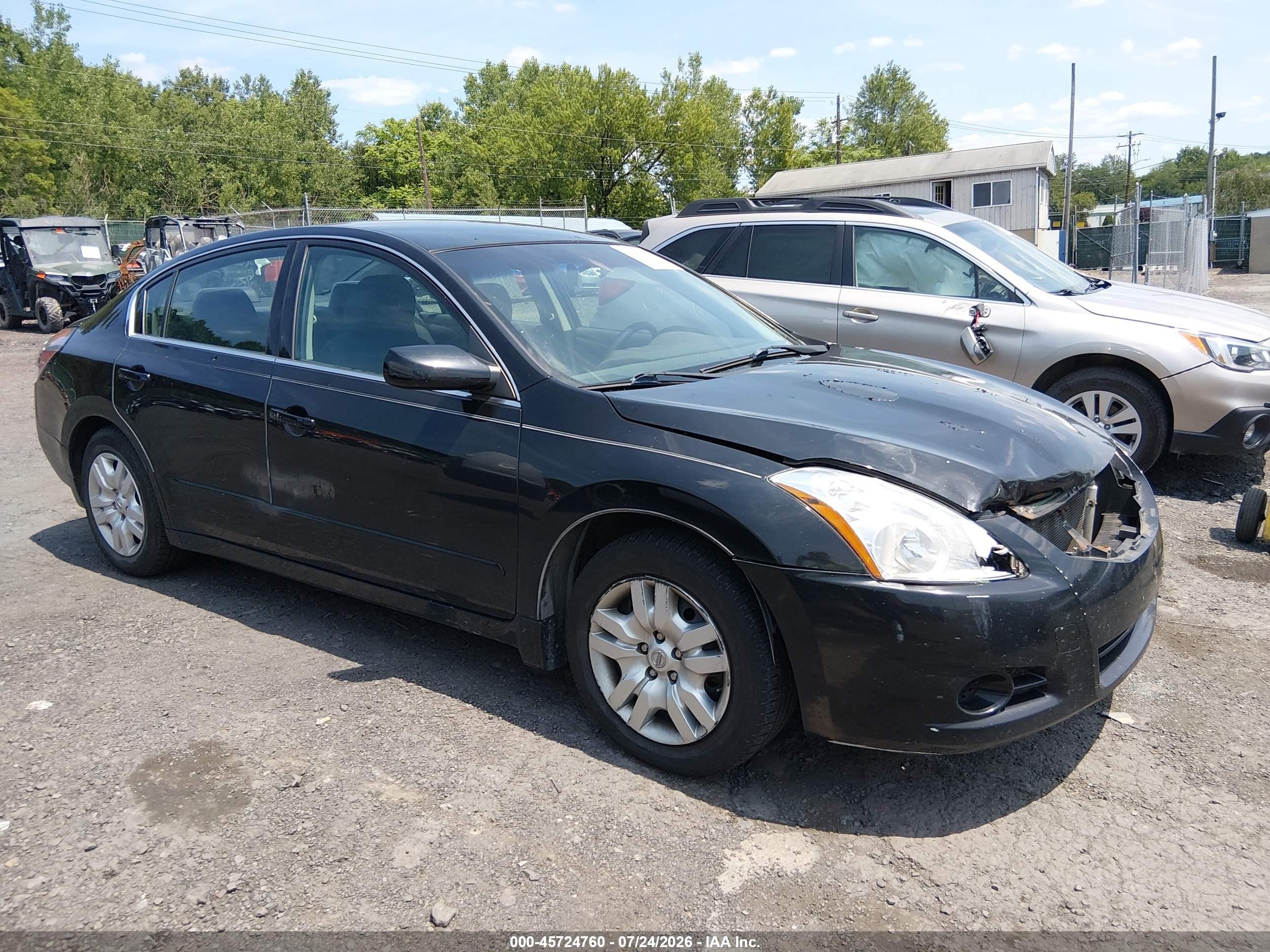 2012 Nissan Altima 2.5 S Black vin: 1N4AL2AP0CN484199