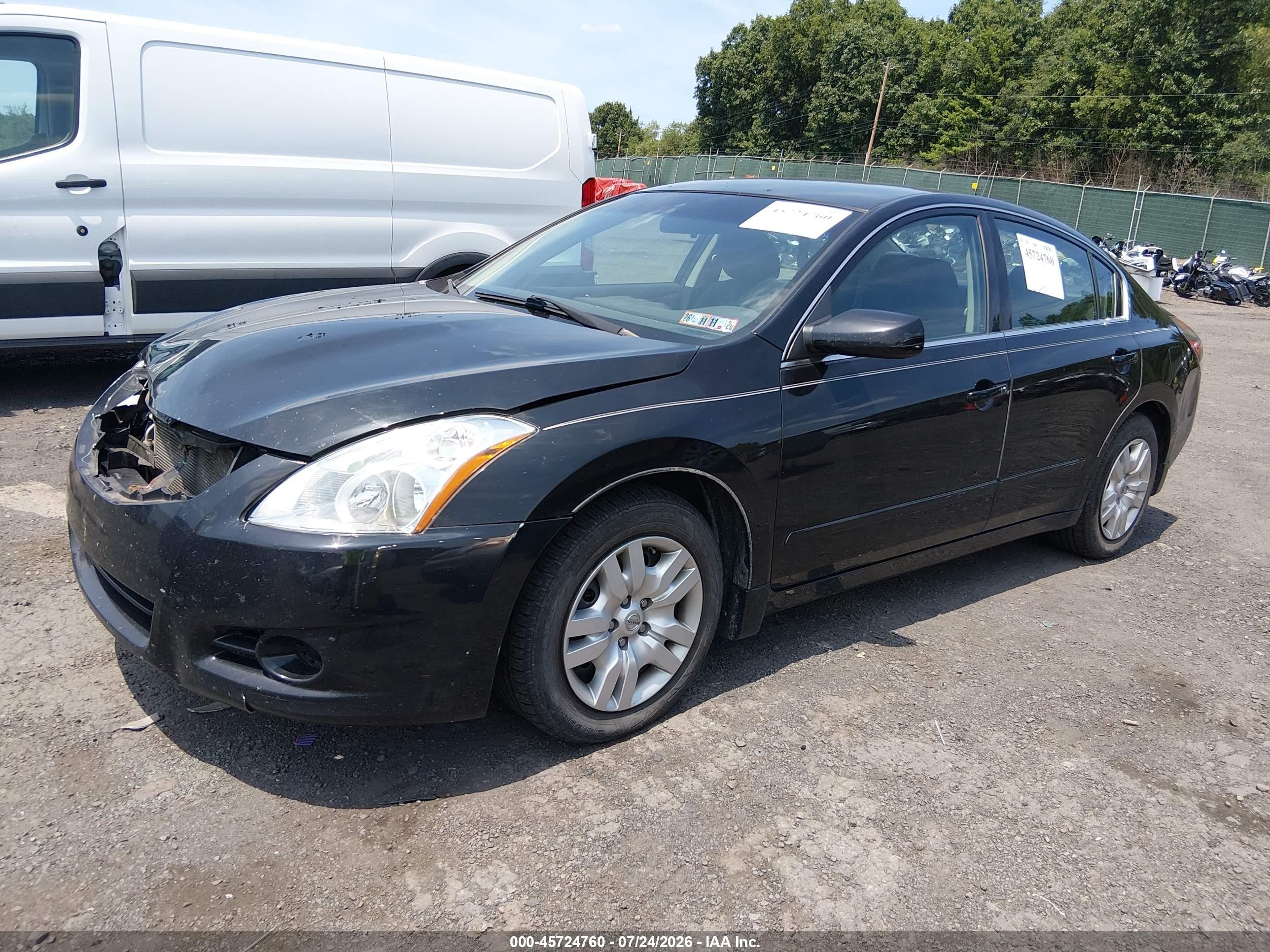 2012 Nissan Altima 2.5 S Black vin: 1N4AL2AP0CN484199