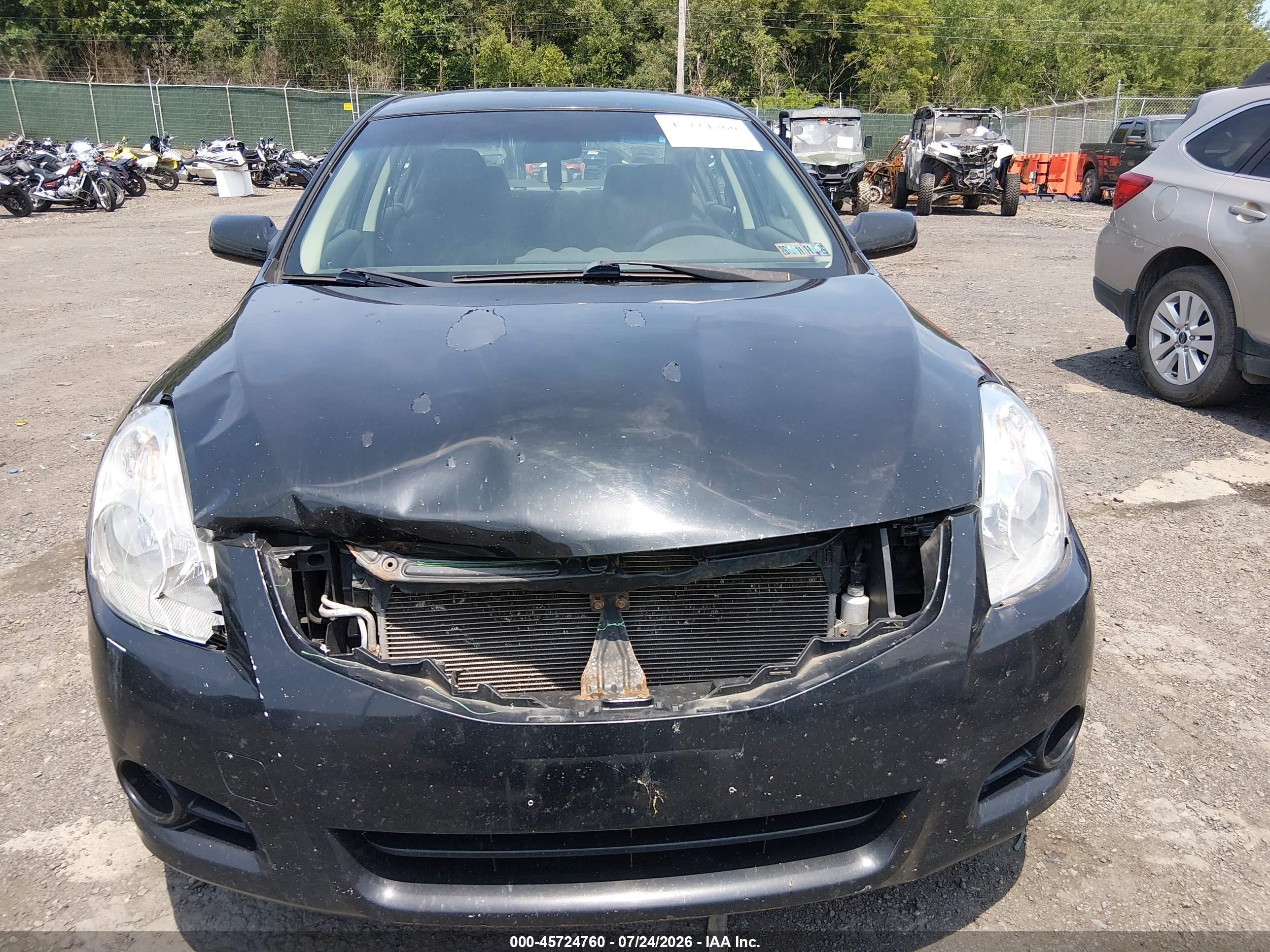 2012 Nissan Altima 2.5 S Black vin: 1N4AL2AP0CN484199