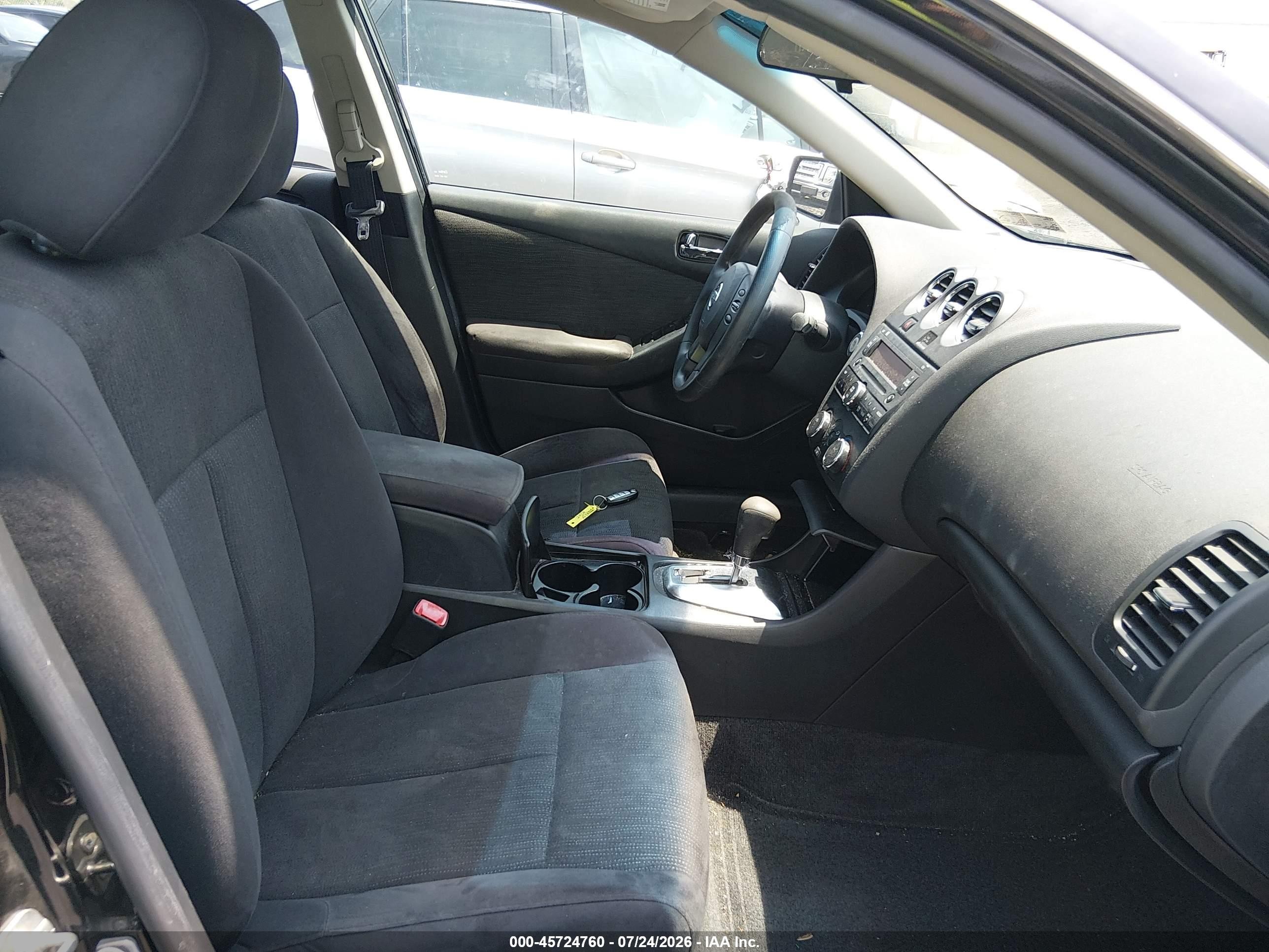 2012 Nissan Altima 2.5 S Black vin: 1N4AL2AP0CN484199