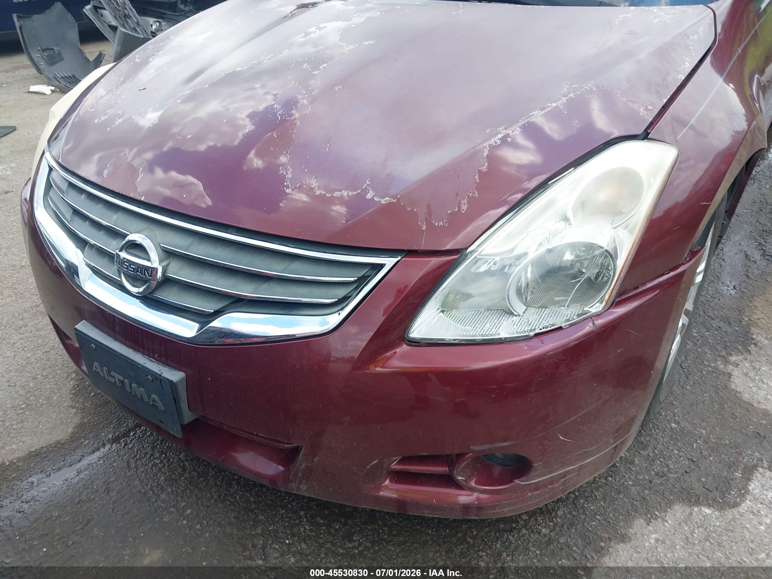 2012 Nissan Altima 2.5 S Maroon vin: 1N4AL2AP0CN488026