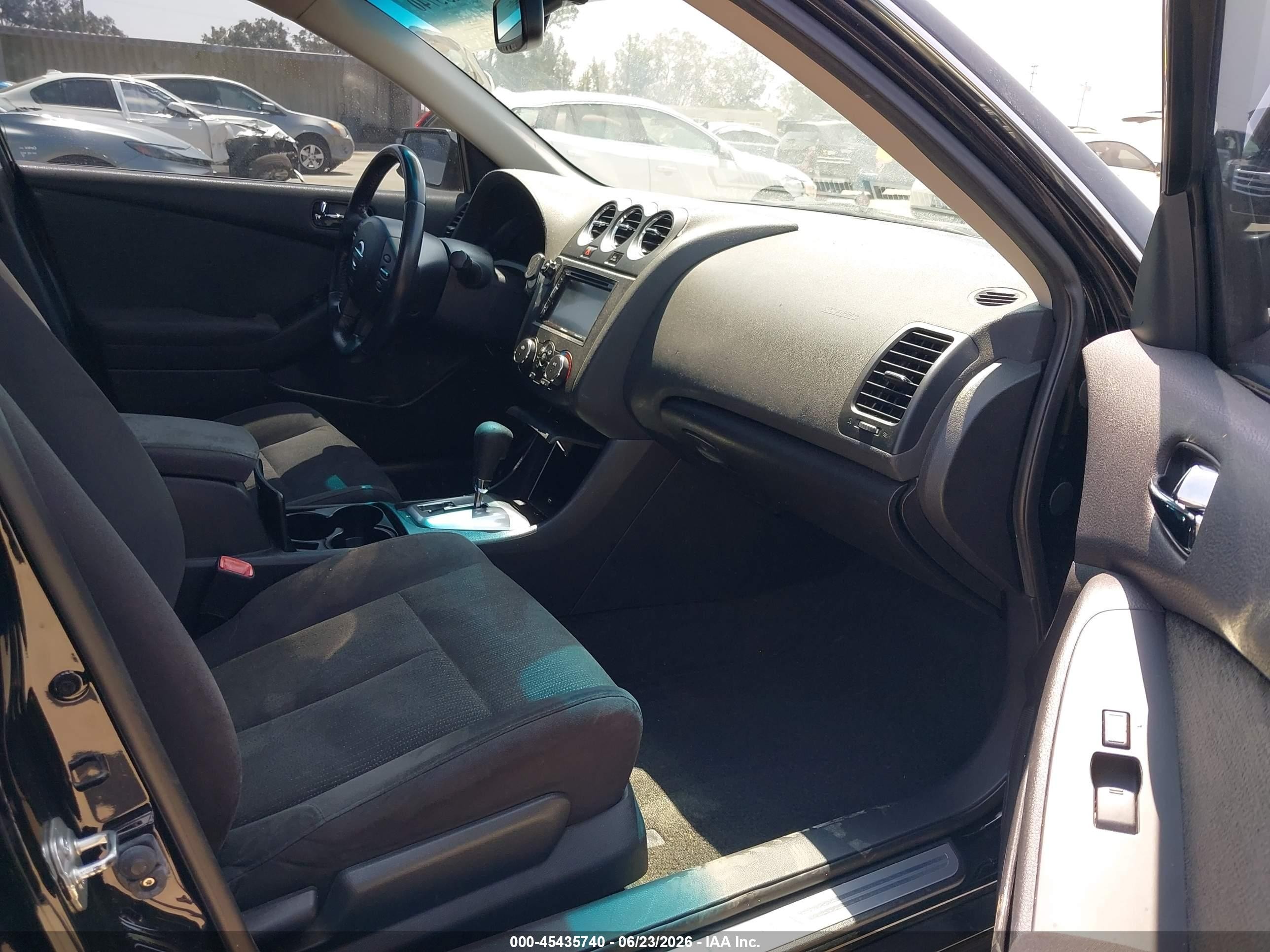2012 Nissan Altima 2.5 S Black vin: 1N4AL2AP0CN495803