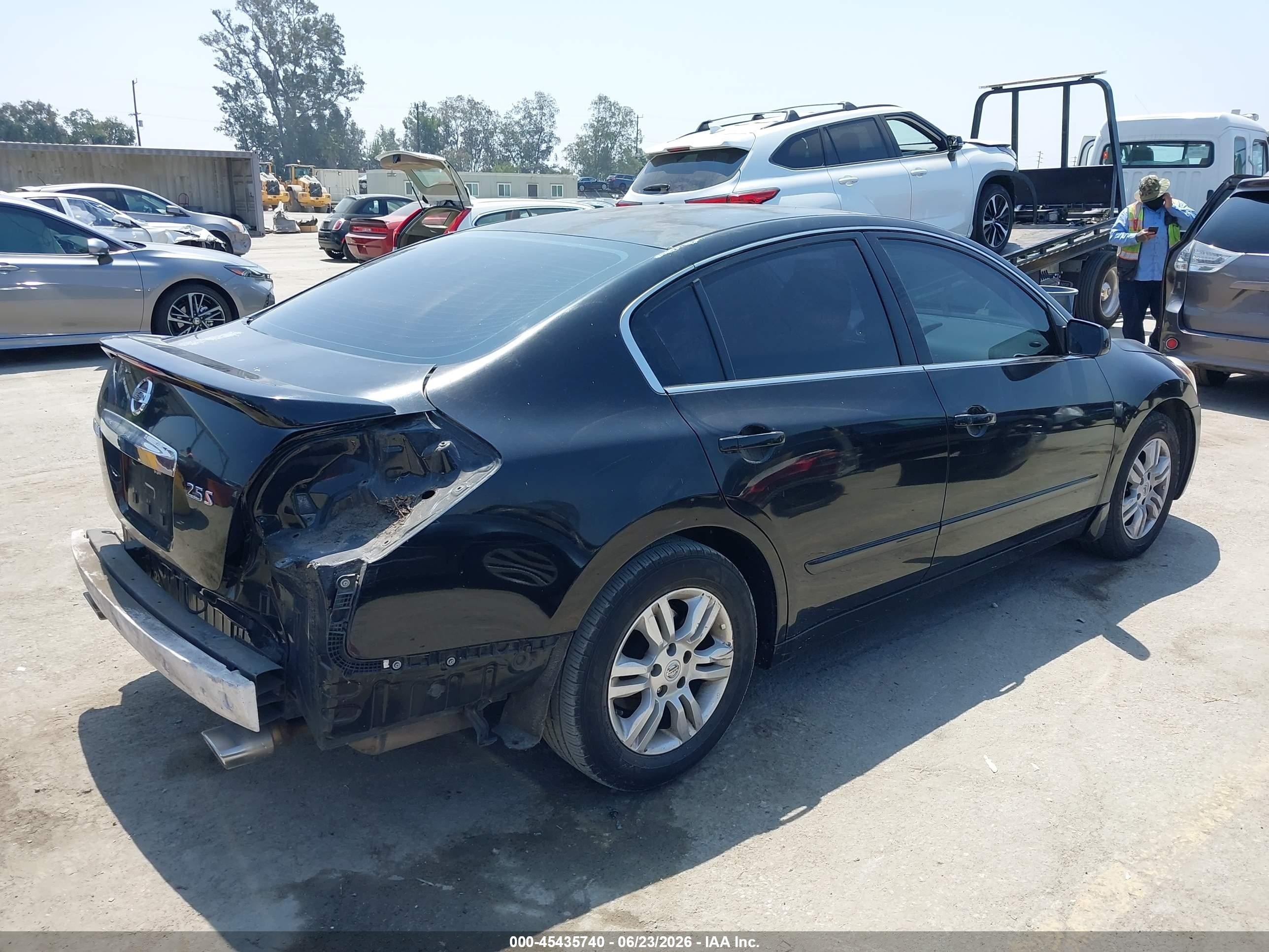 2012 Nissan Altima 2.5 S Black vin: 1N4AL2AP0CN495803