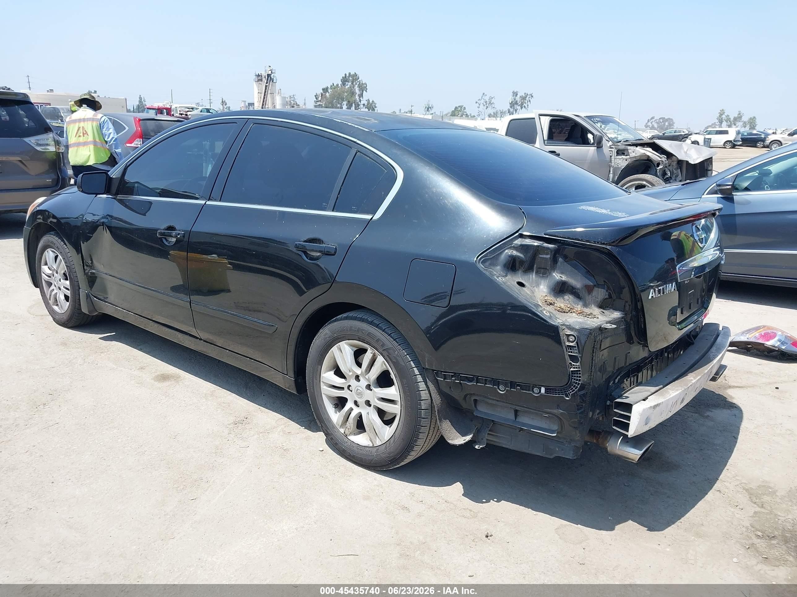 2012 Nissan Altima 2.5 S Black vin: 1N4AL2AP0CN495803