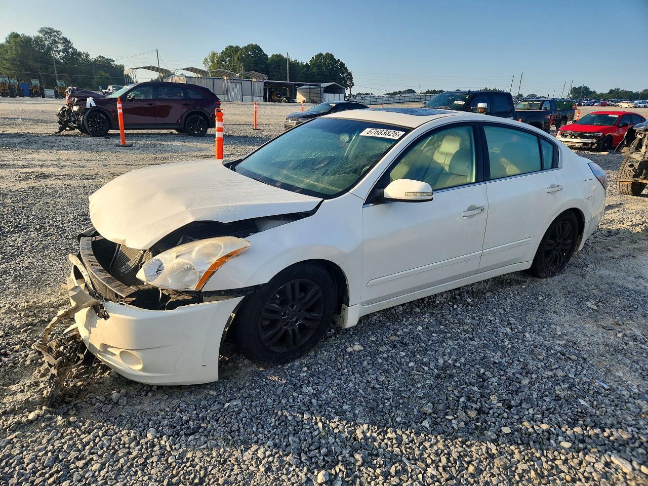 2012 Nissan Altima 2.5 White vin: 1N4AL2AP0CN534129