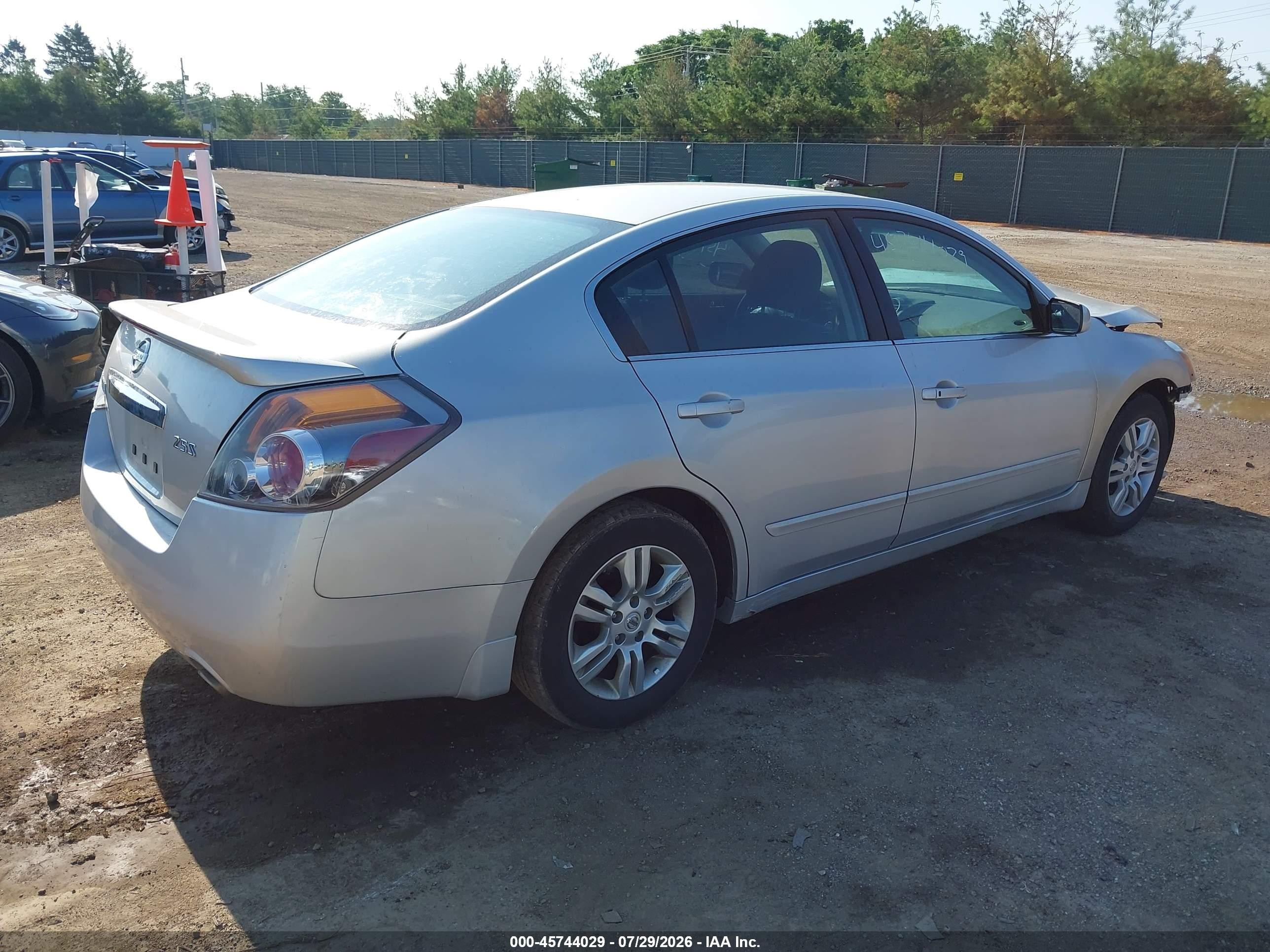 2012 Nissan Altima 2.5 S Silver vin: 1N4AL2AP0CN554817