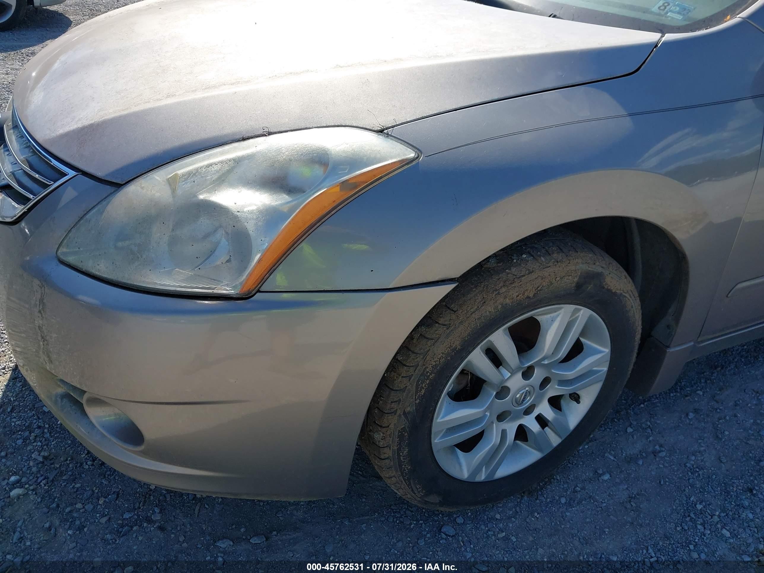 2012 Nissan Altima 2.5 S Gold vin: 1N4AL2AP0CN562609