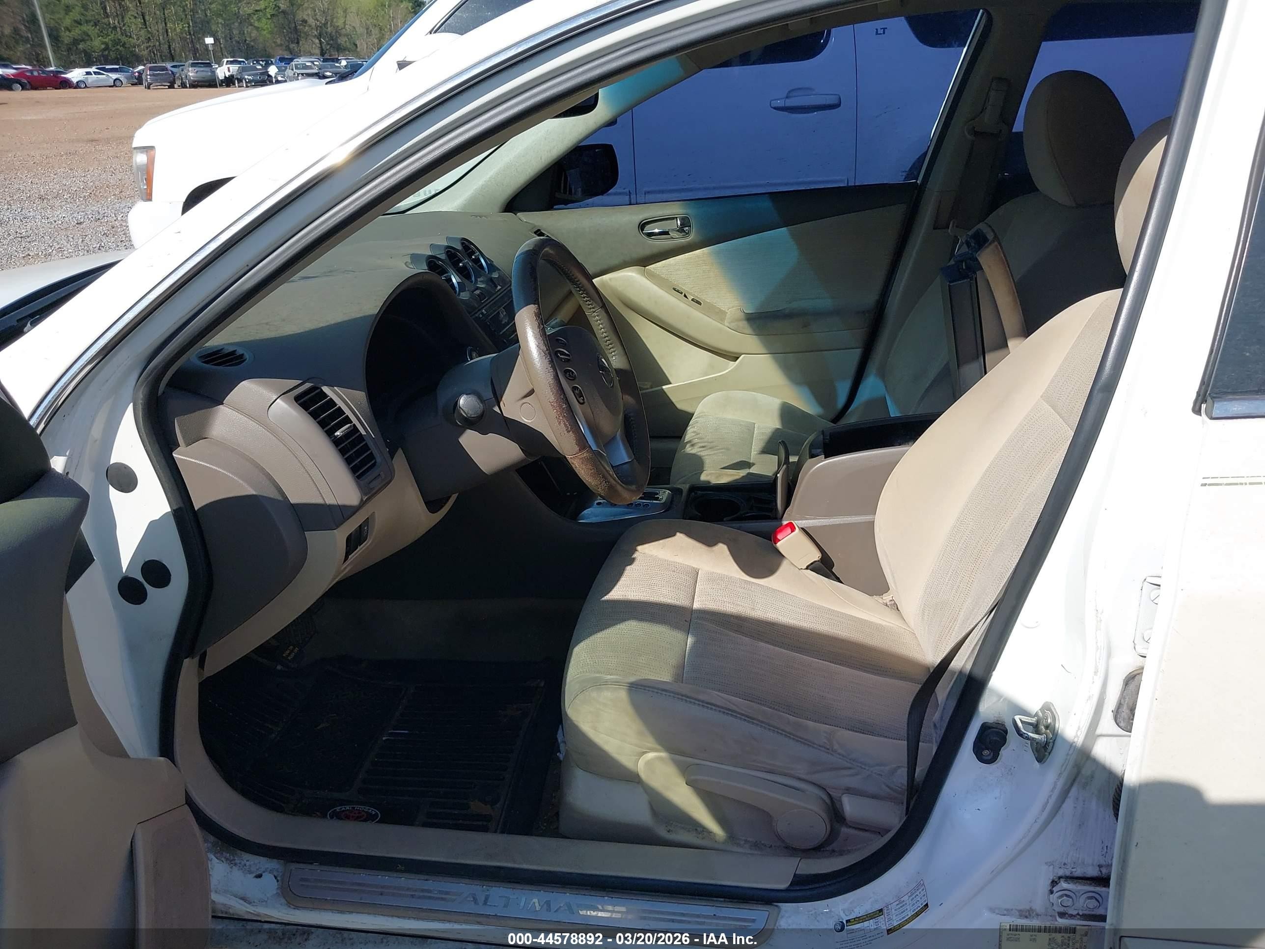 2012 Nissan Altima 2.5 S White vin: 1N4AL2AP0CN565302