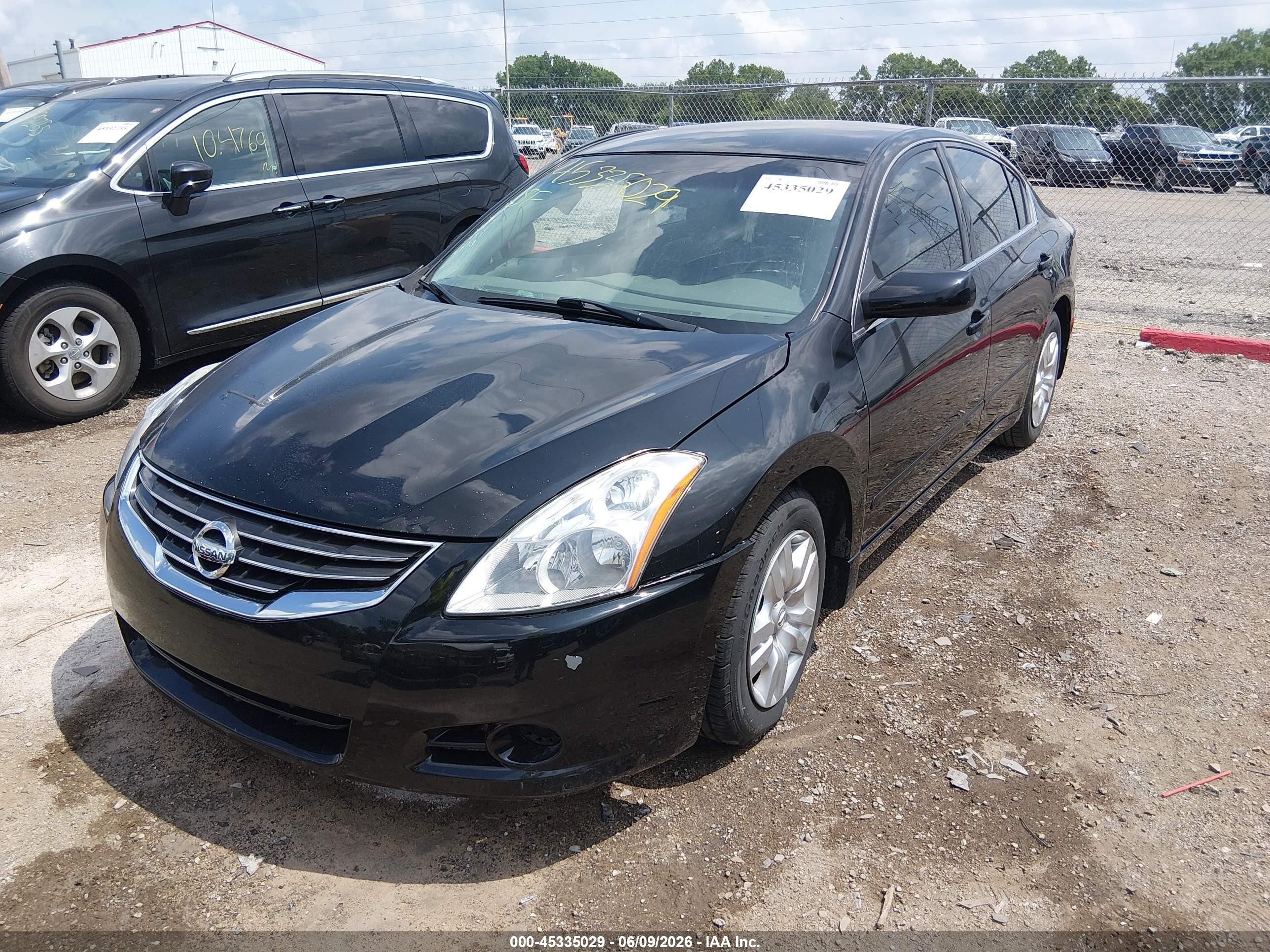 2012 Nissan Altima 2.5 S Black vin: 1N4AL2AP0CN570967