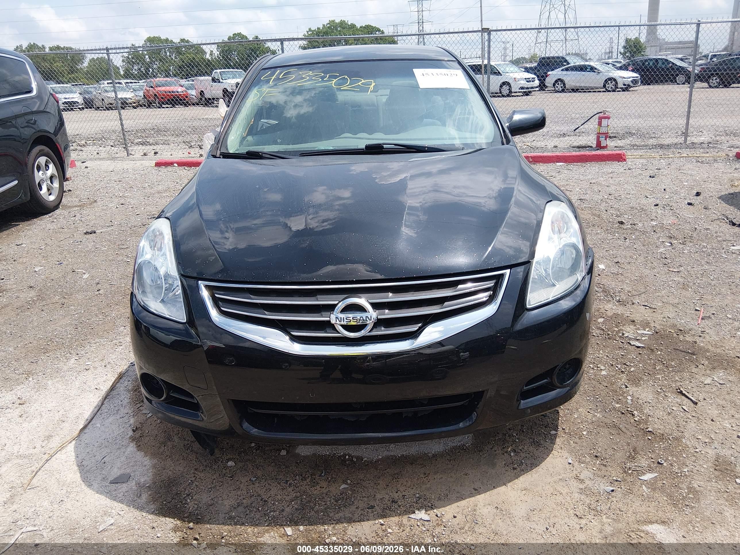 2012 Nissan Altima 2.5 S Black vin: 1N4AL2AP0CN570967