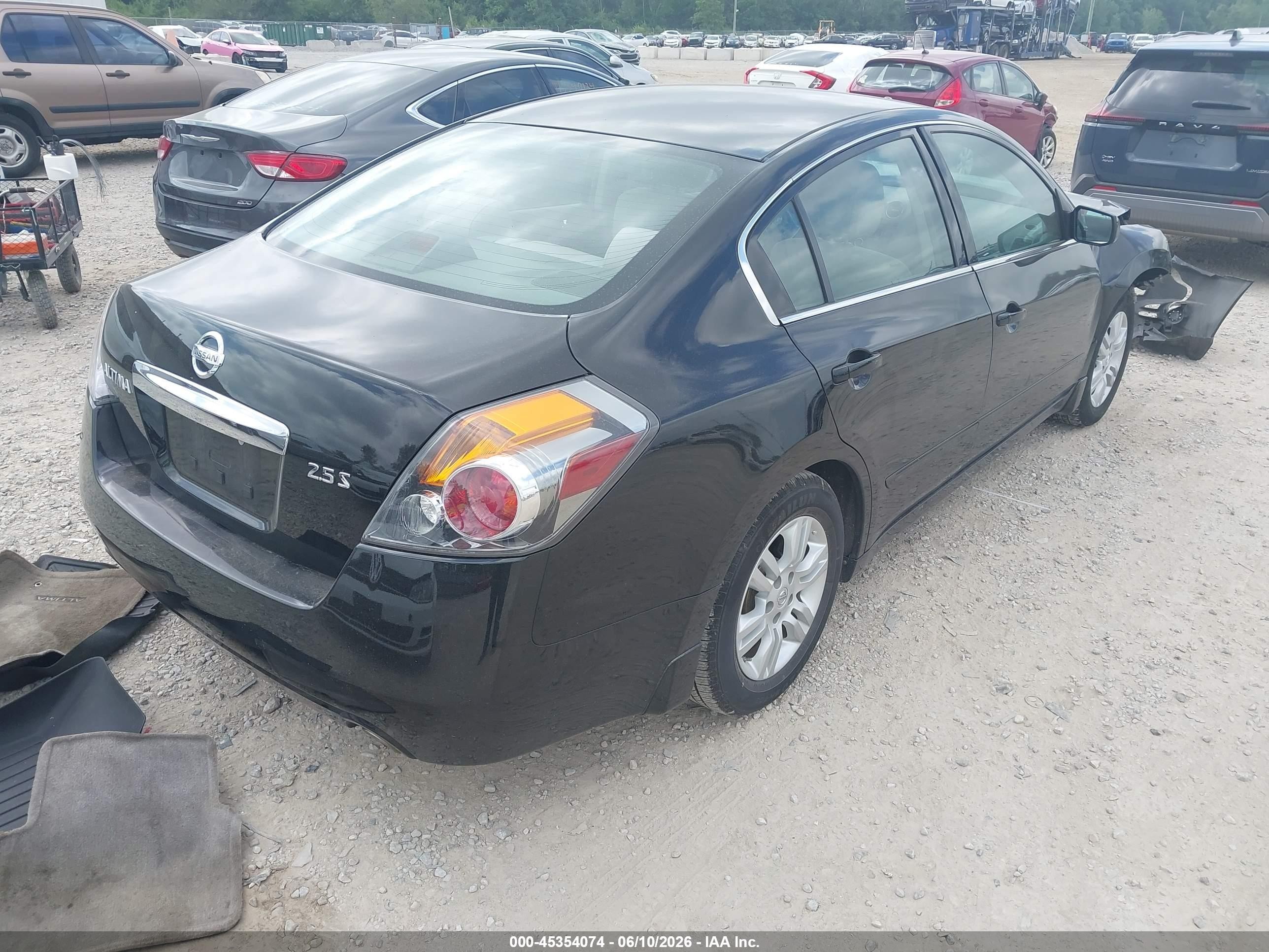 2010 Nissan Altima 2.5 S Black vin: 1N4AL2AP1AC189461