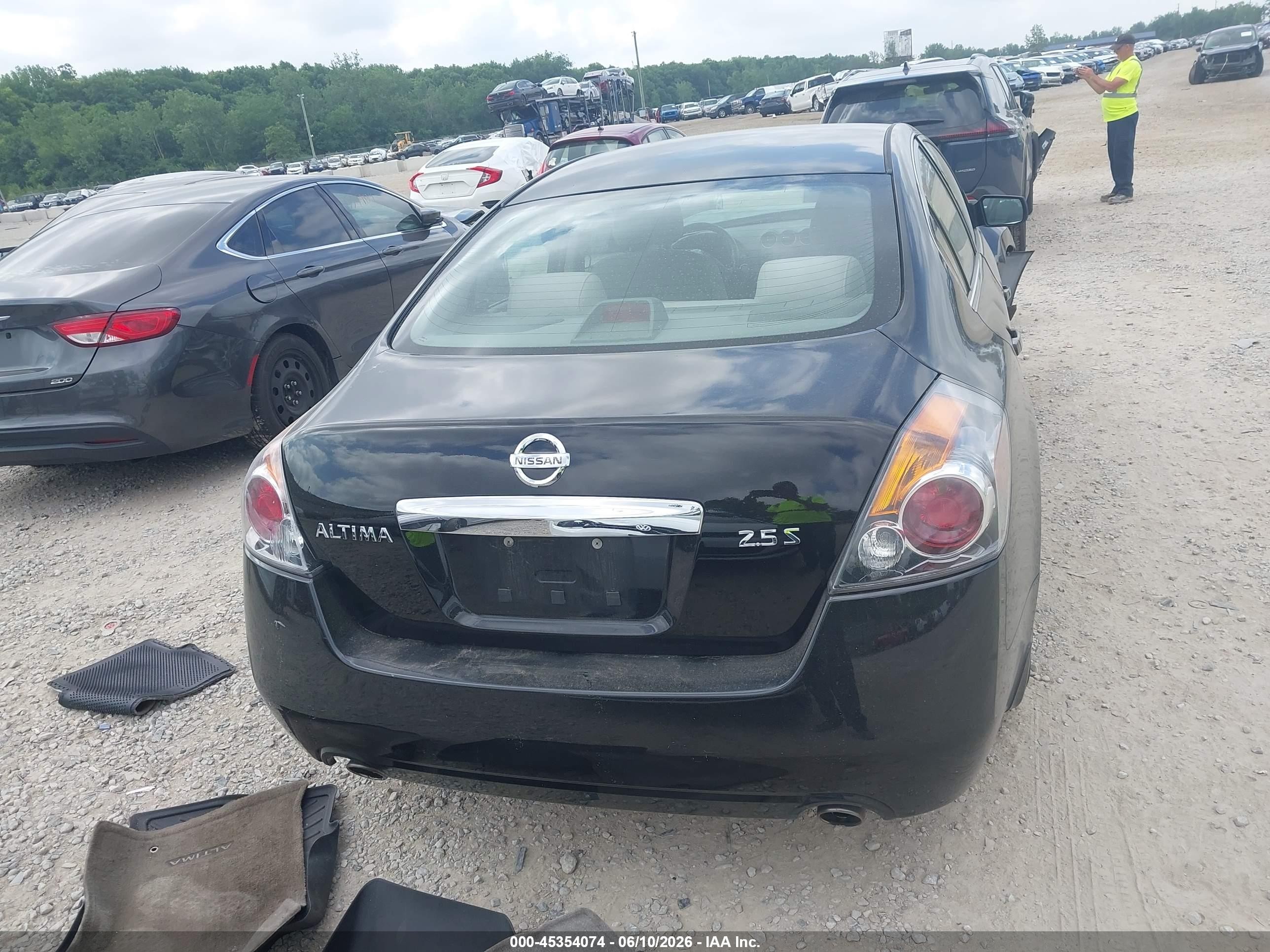 2010 Nissan Altima 2.5 S Black vin: 1N4AL2AP1AC189461
