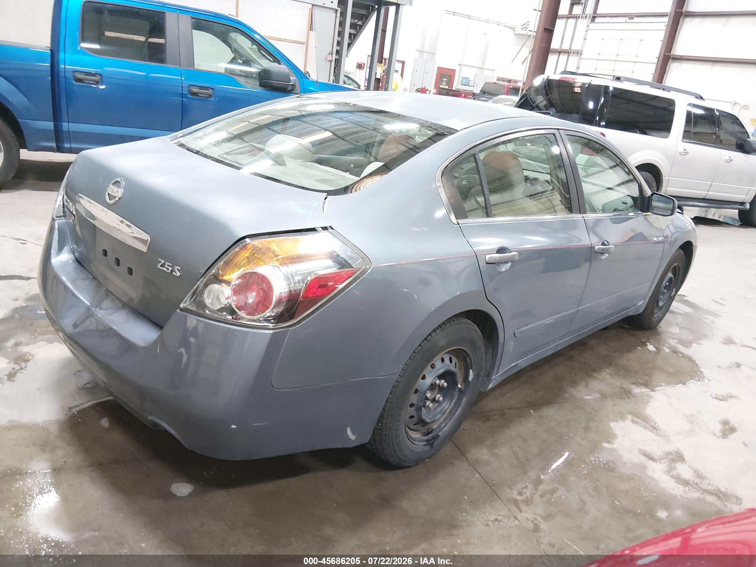 2010 Nissan Altima 2.5 S Light Blue vin: 1N4AL2AP1AN461107