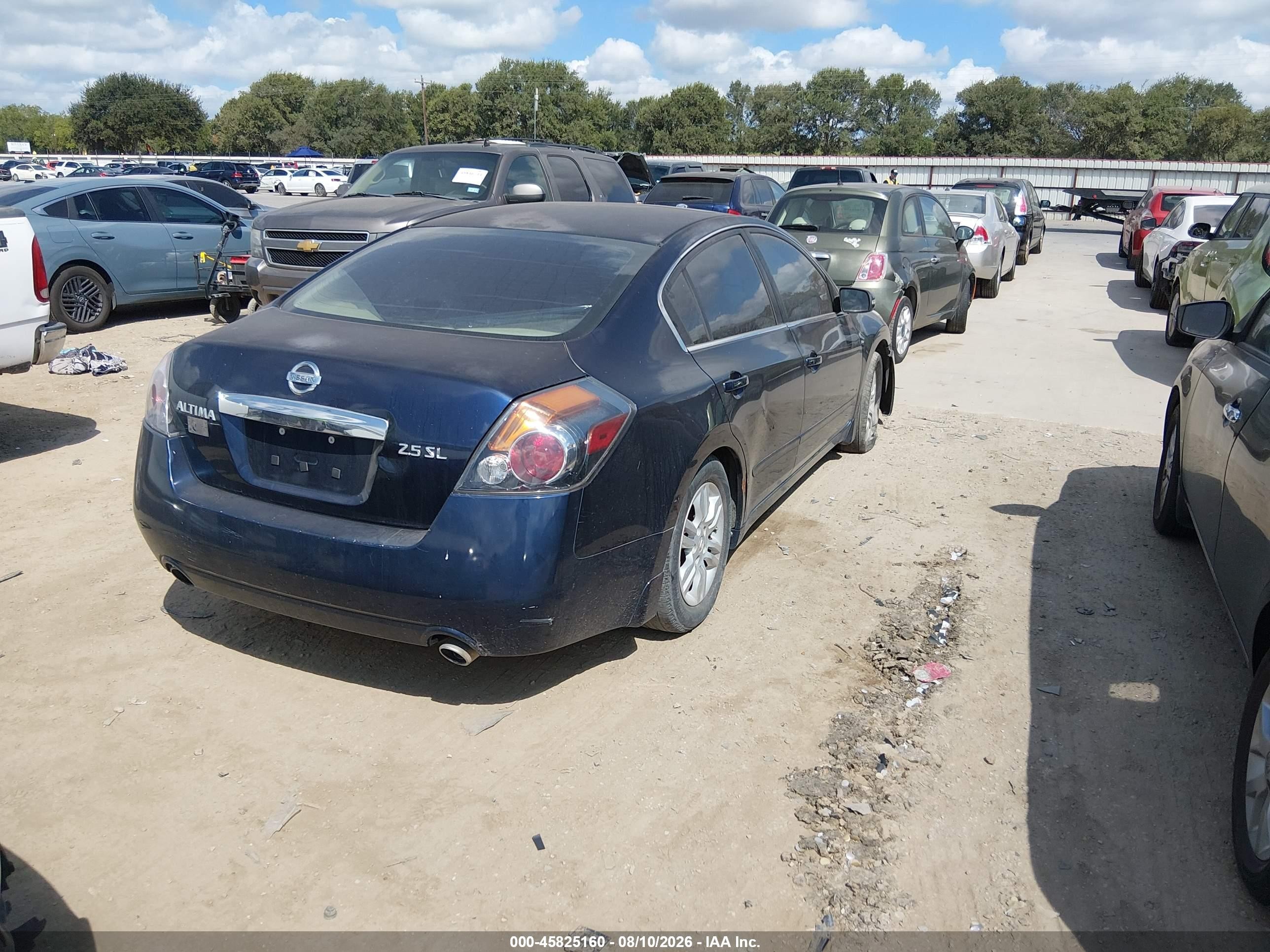 2010 Nissan Altima 2.5 S Blue vin: 1N4AL2AP1AN471393