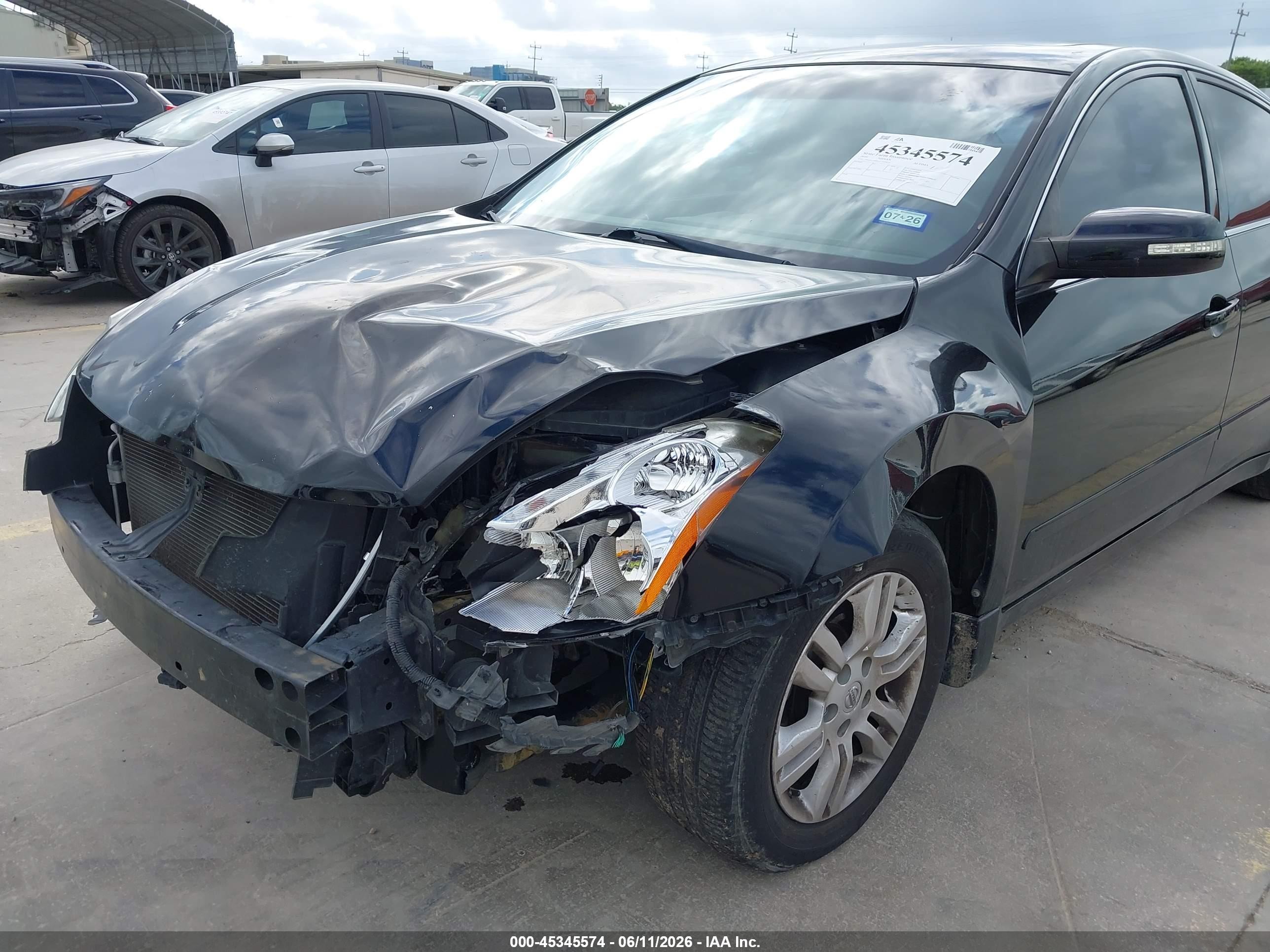 2010 Nissan Altima 2.5 S Black vin: 1N4AL2AP1AN517434
