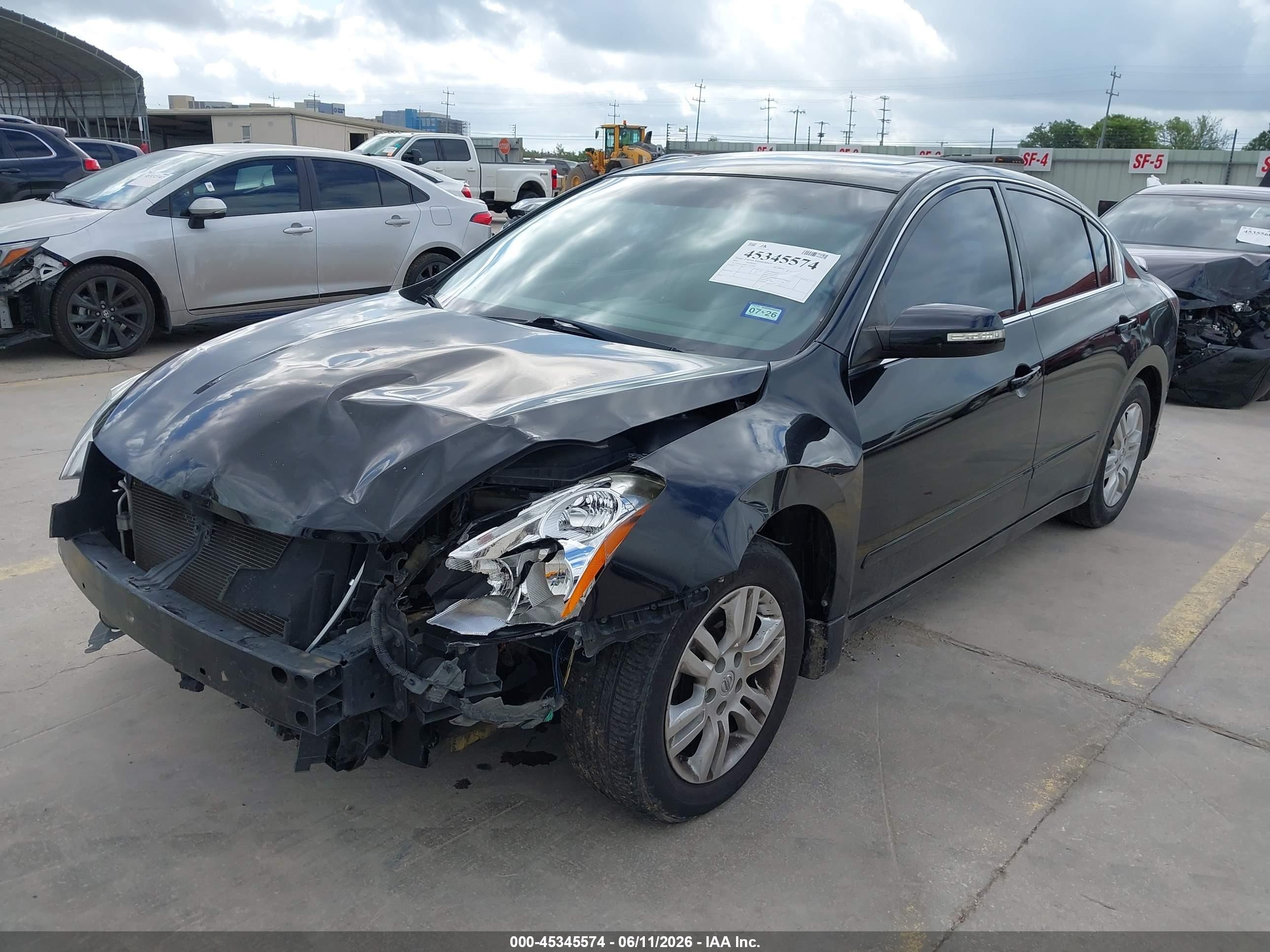 2010 Nissan Altima 2.5 S Black vin: 1N4AL2AP1AN517434