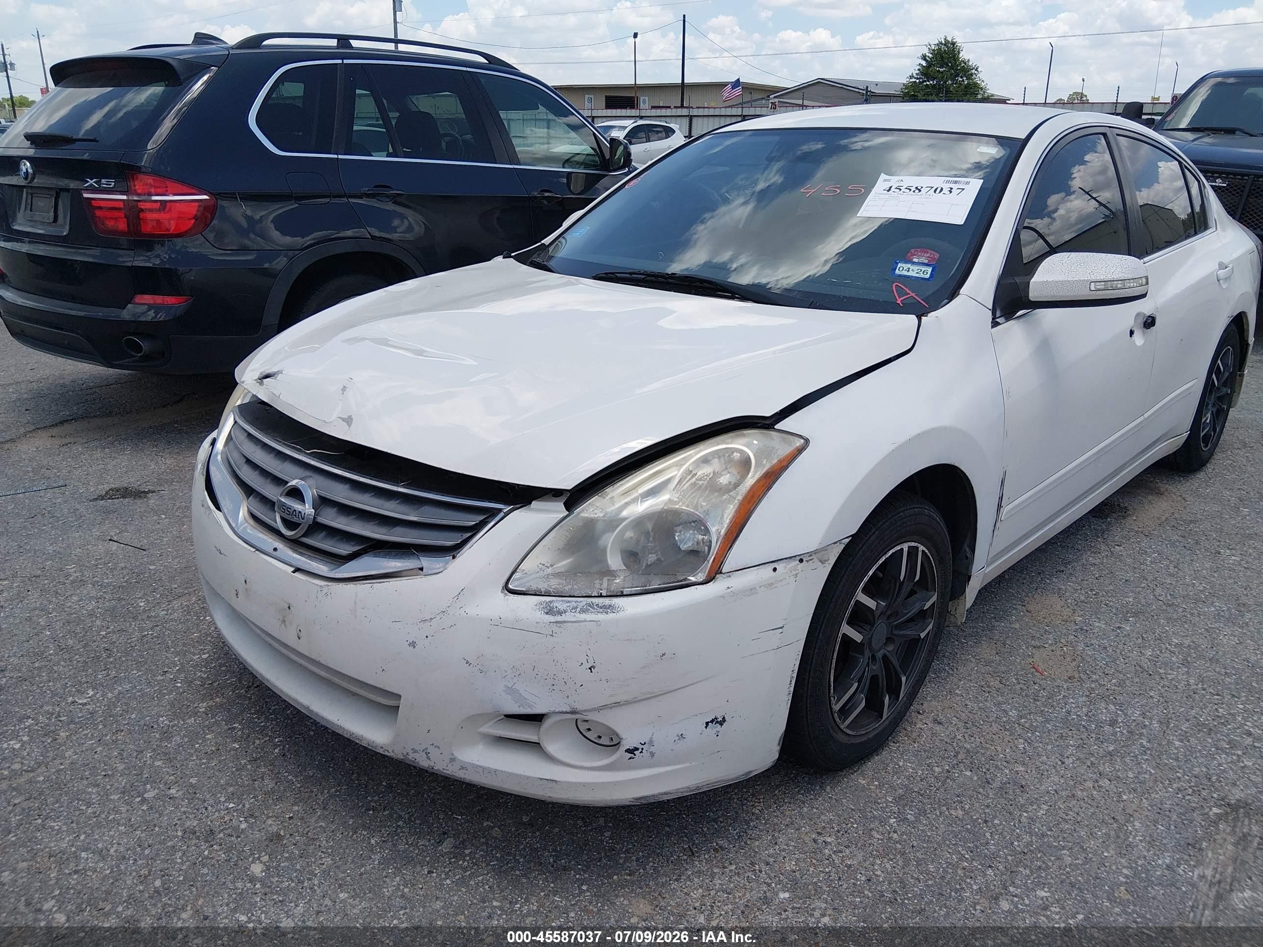2010 Nissan Altima 2.5 S White vin: 1N4AL2AP1AN535674