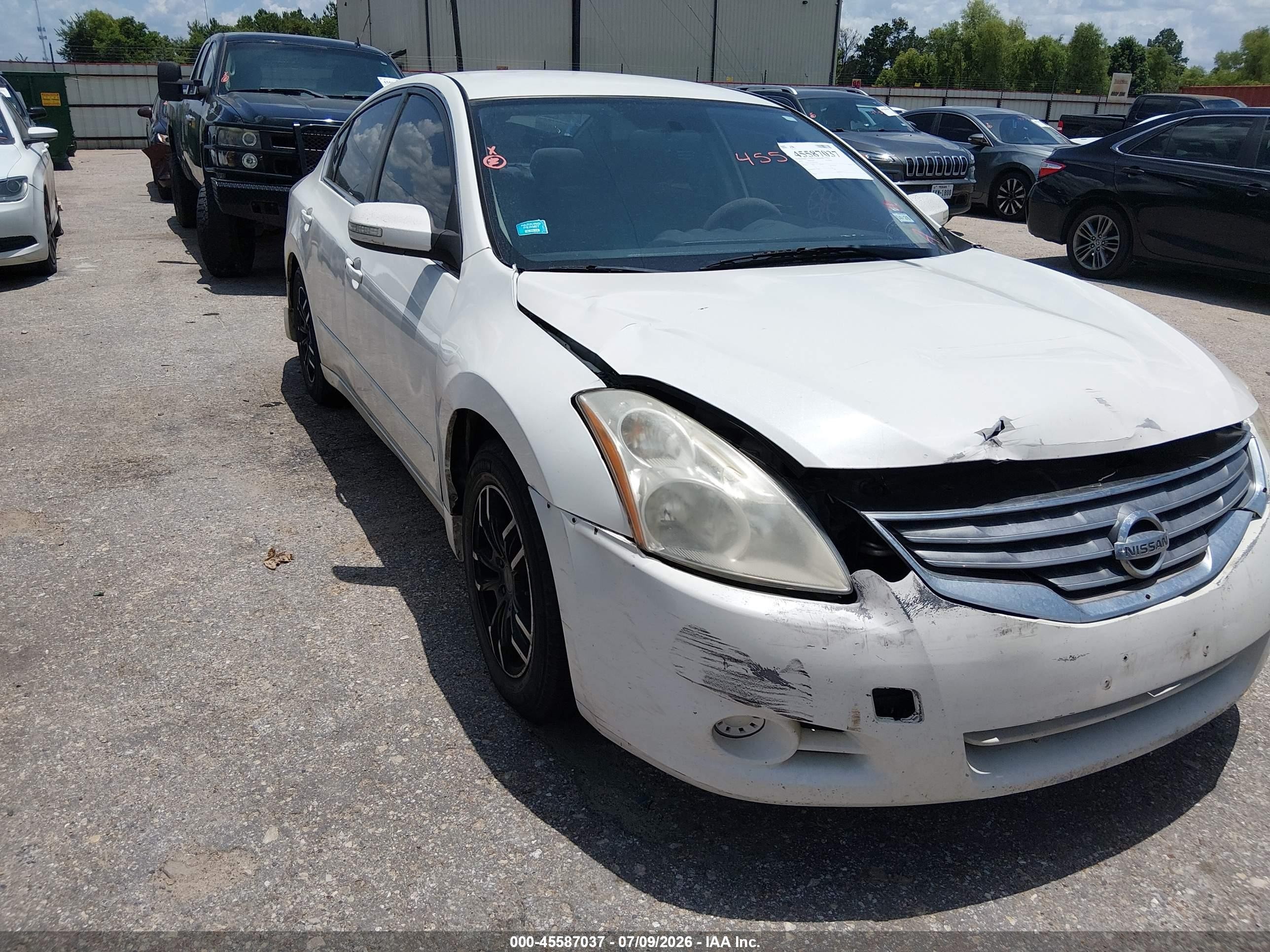 2010 Nissan Altima 2.5 S White vin: 1N4AL2AP1AN535674