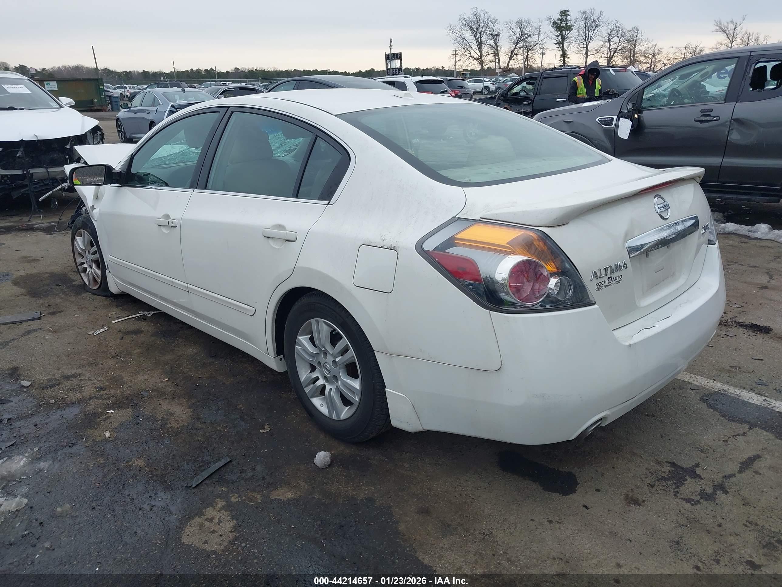 2011 Nissan Altima 2.5 S White vin: 1N4AL2AP1BC110498