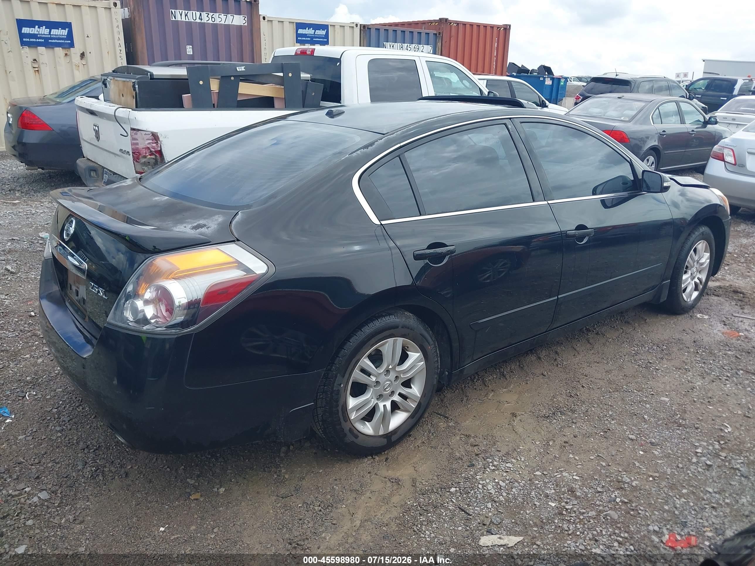 2011 Nissan Altima 2.5 S Black vin: 1N4AL2AP1BN452568