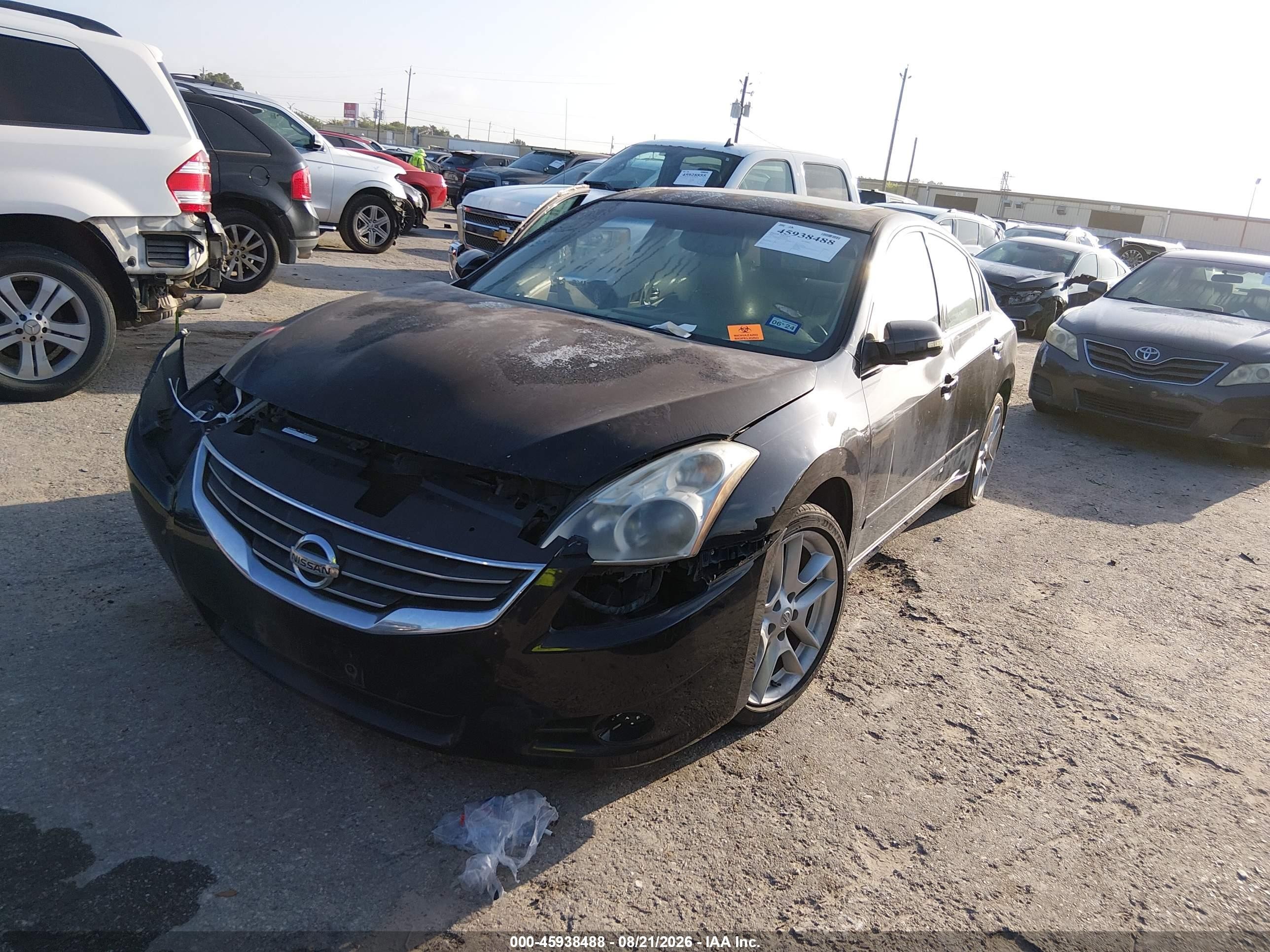 2012 Nissan Altima 2.5 S Black vin: 1N4AL2AP1CC121342