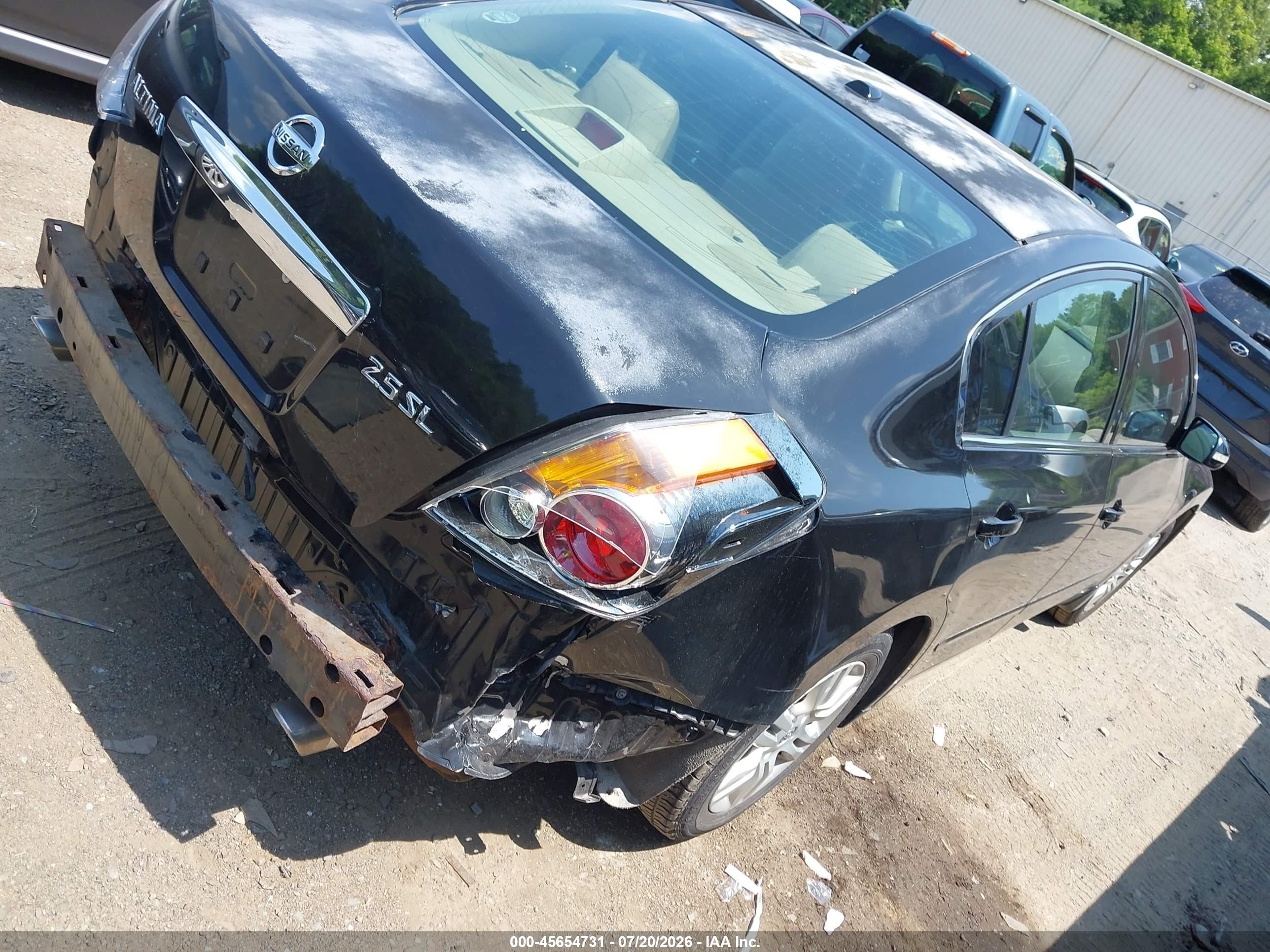 2012 Nissan Altima 2.5 S Black vin: 1N4AL2AP1CC123804