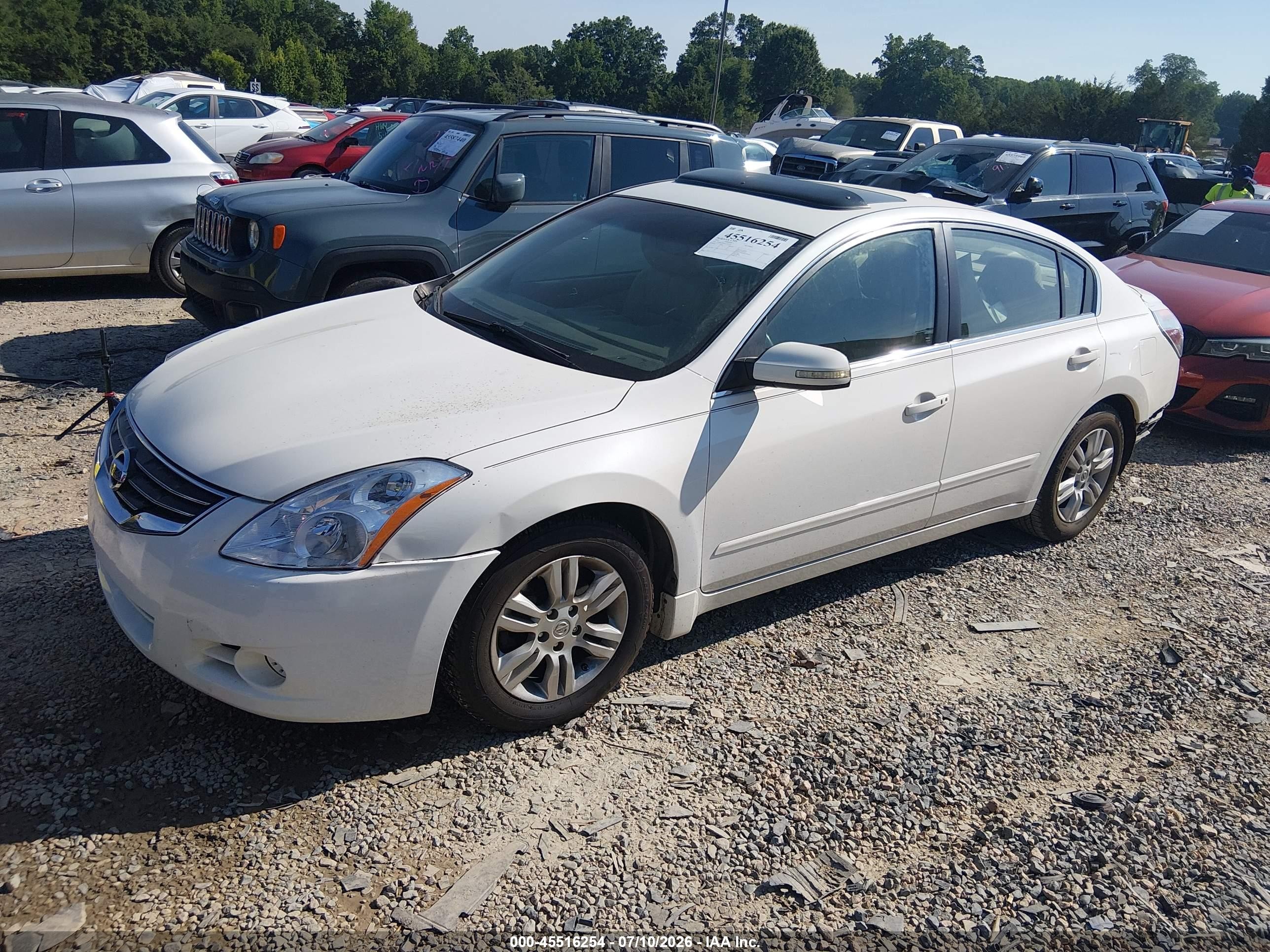 2012 Nissan Altima 2.5 S White vin: 1N4AL2AP1CC145222