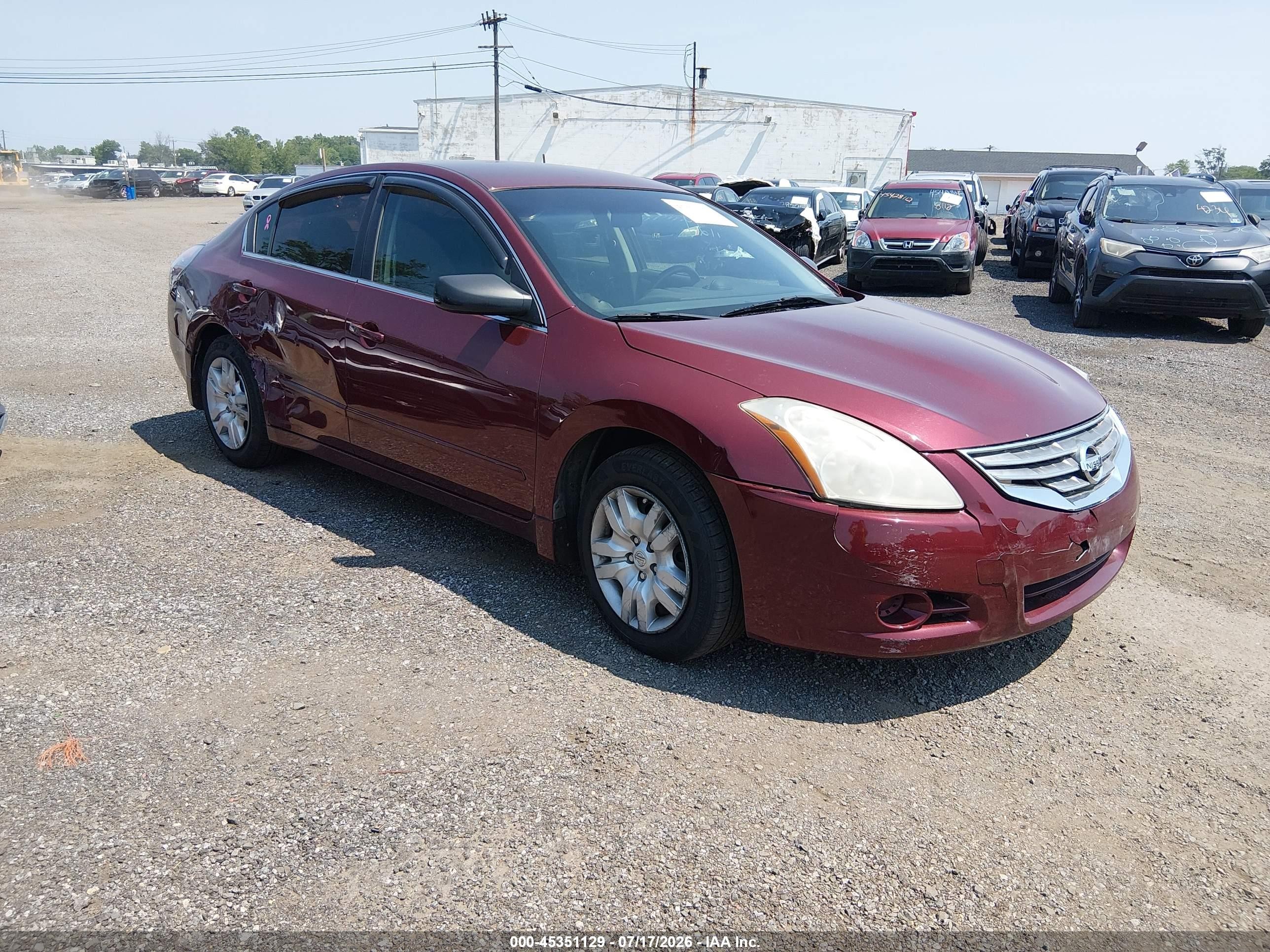 2012 Nissan Altima 2.5 S Red vin: 1N4AL2AP1CC157161