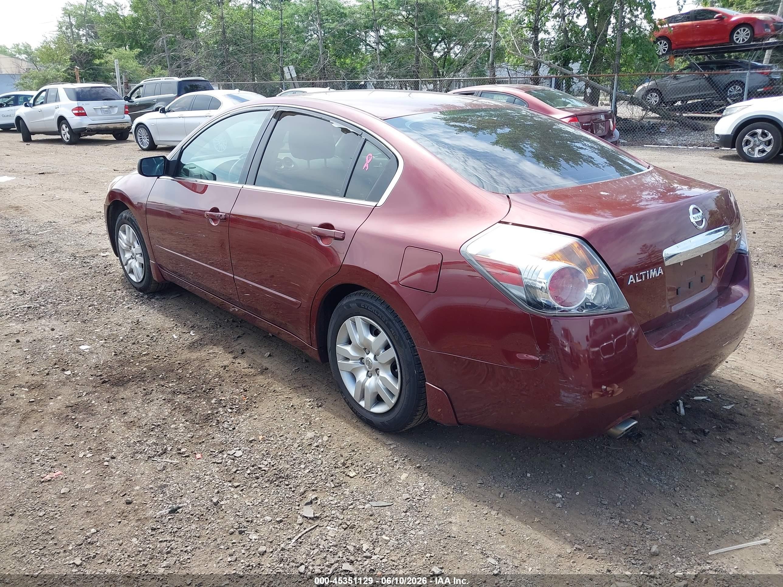 2012 Nissan Altima 2.5 S Red vin: 1N4AL2AP1CC157161