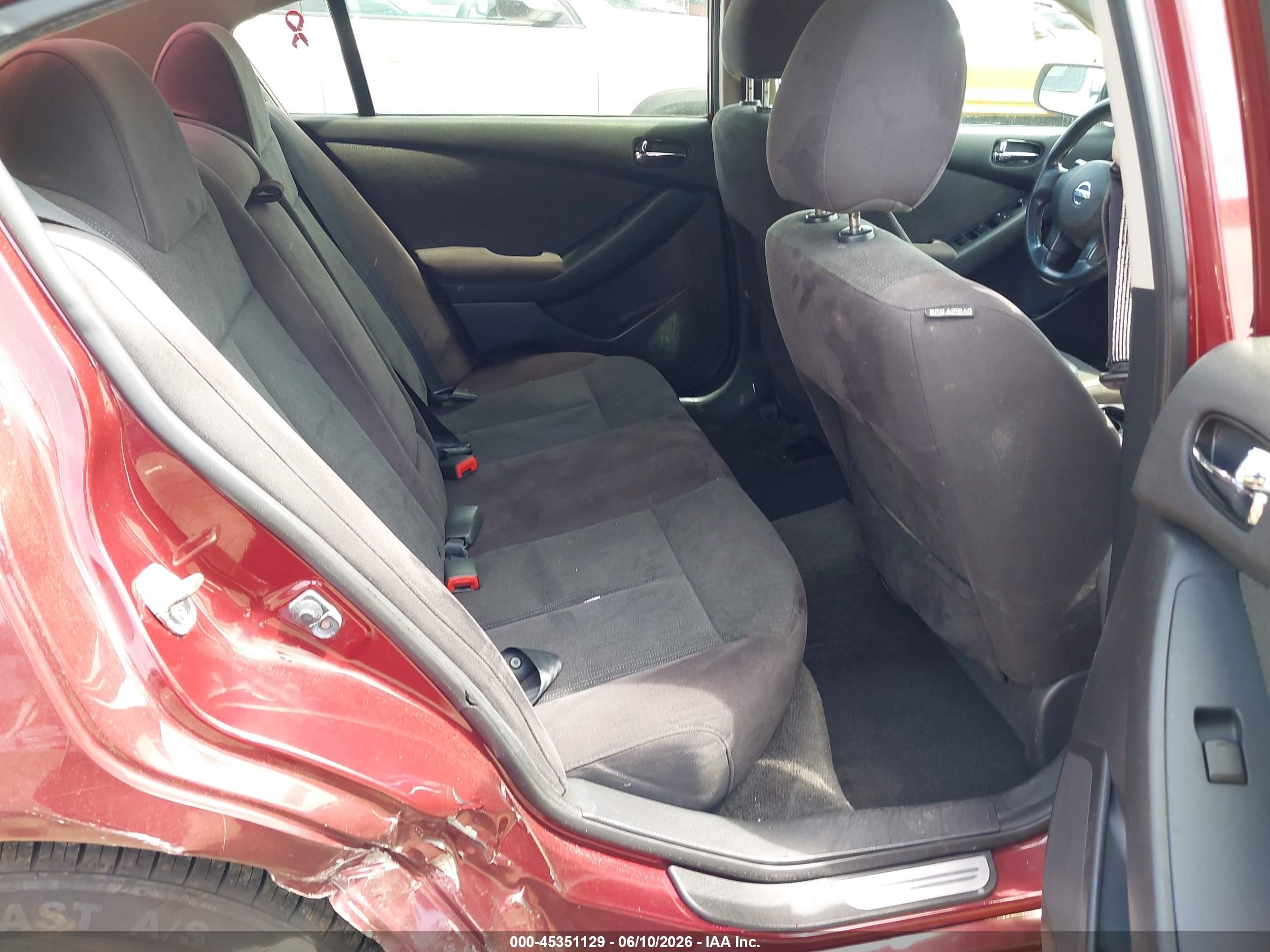 2012 Nissan Altima 2.5 S Red vin: 1N4AL2AP1CC157161
