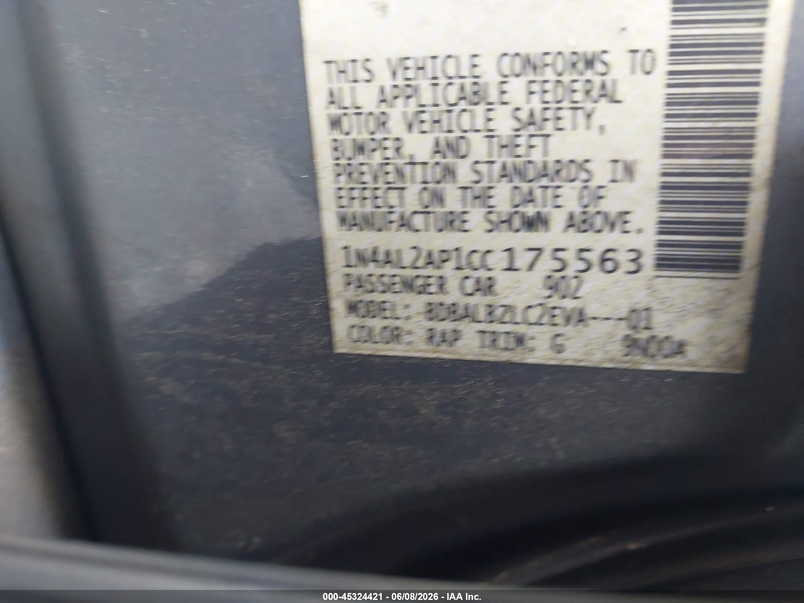 2012 Nissan Altima 2.5 S Blue vin: 1N4AL2AP1CC175563
