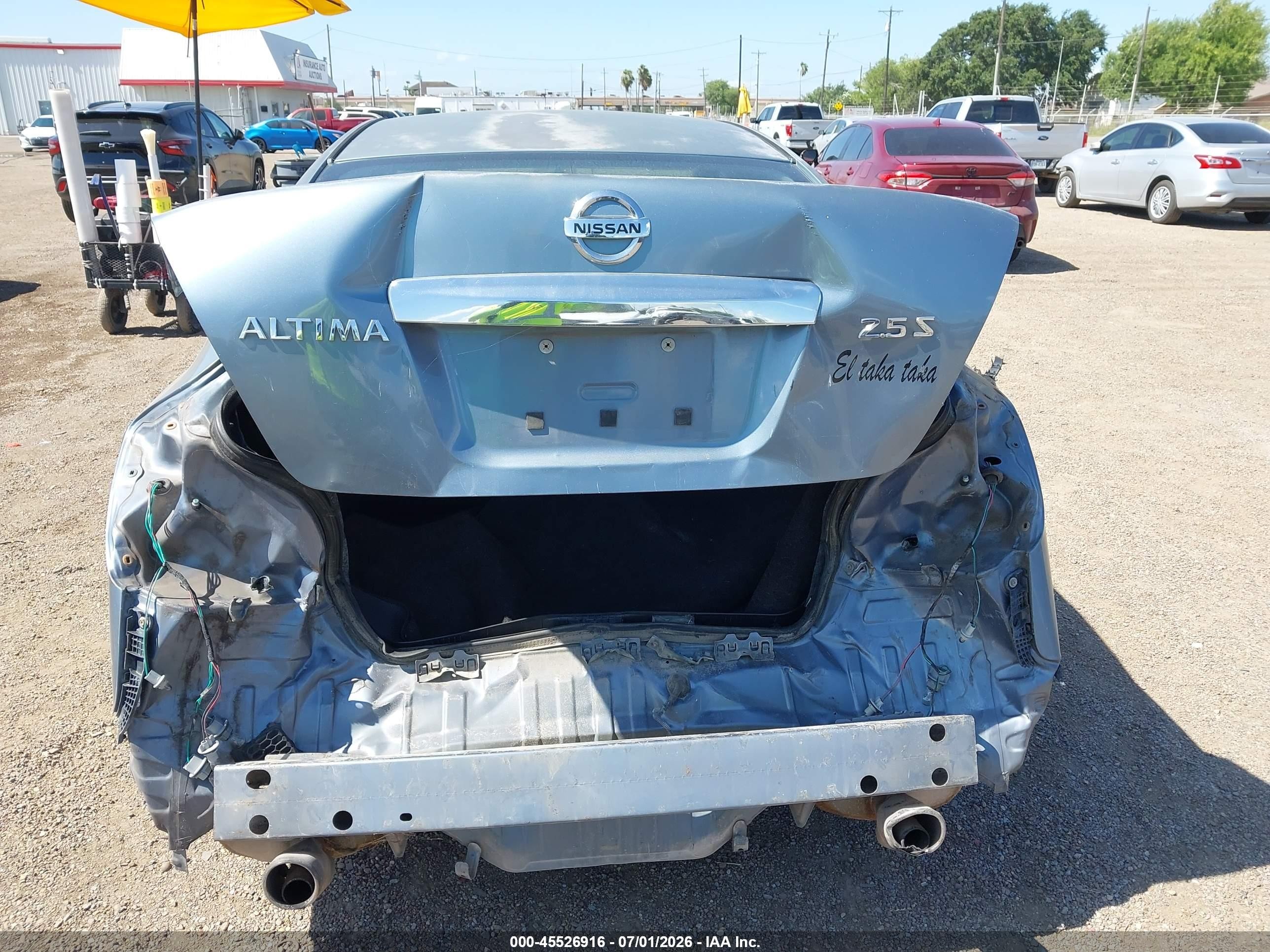 2012 Nissan Altima 2.5 S Blue vin: 1N4AL2AP1CC183386