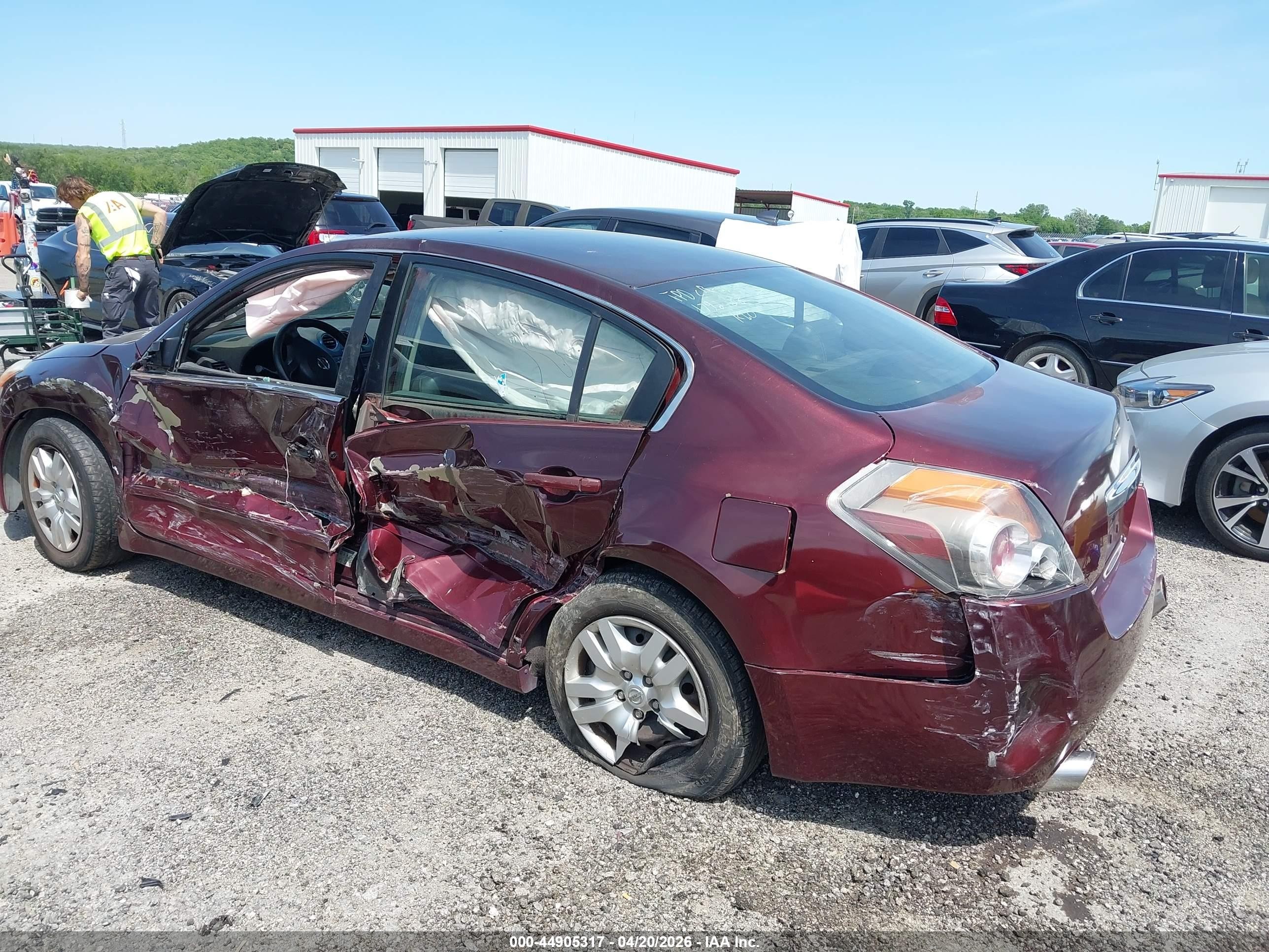 2012 Nissan Altima 2.5 S Maroon vin: 1N4AL2AP1CC207878