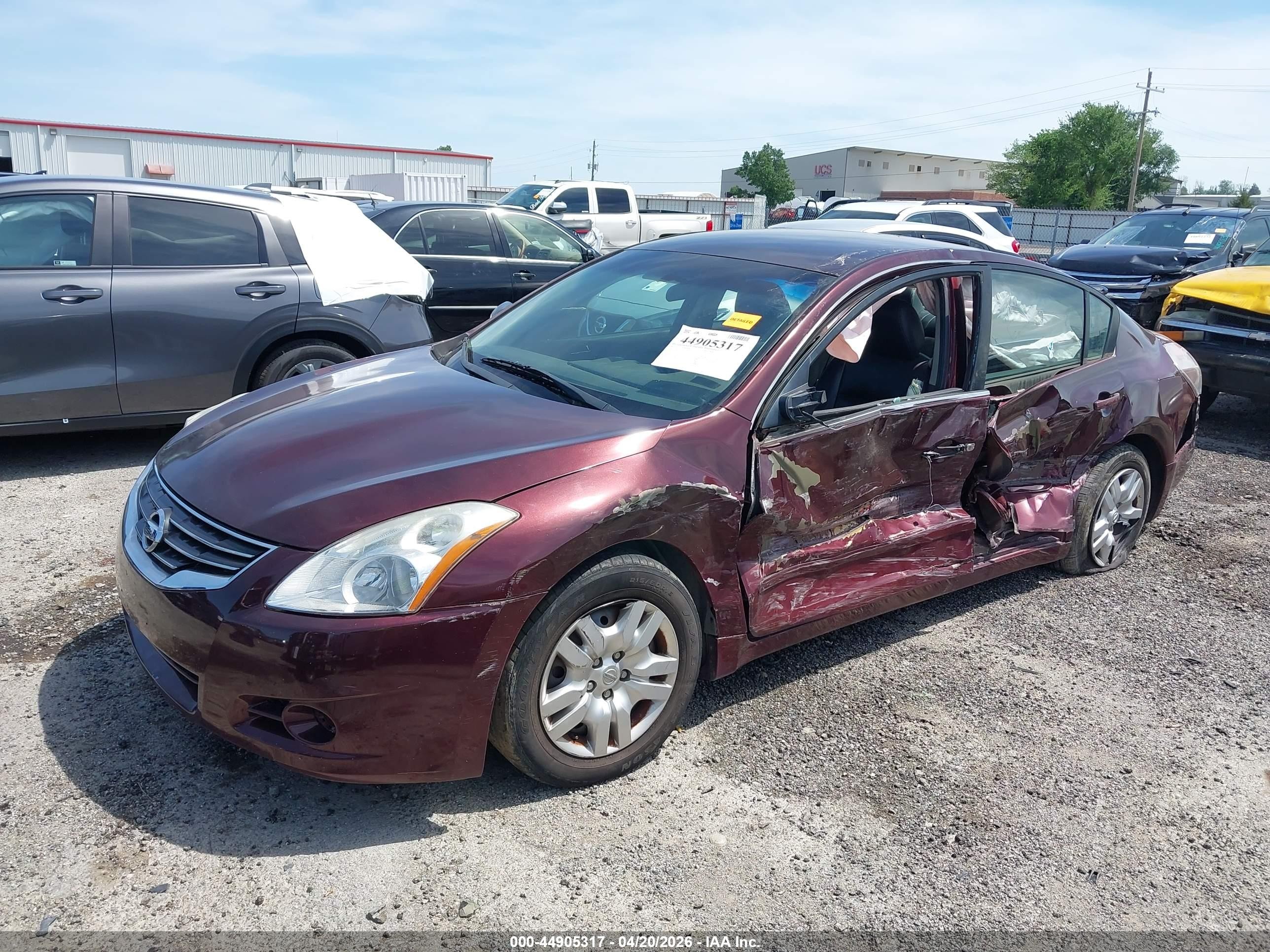 2012 Nissan Altima 2.5 S Maroon vin: 1N4AL2AP1CC207878