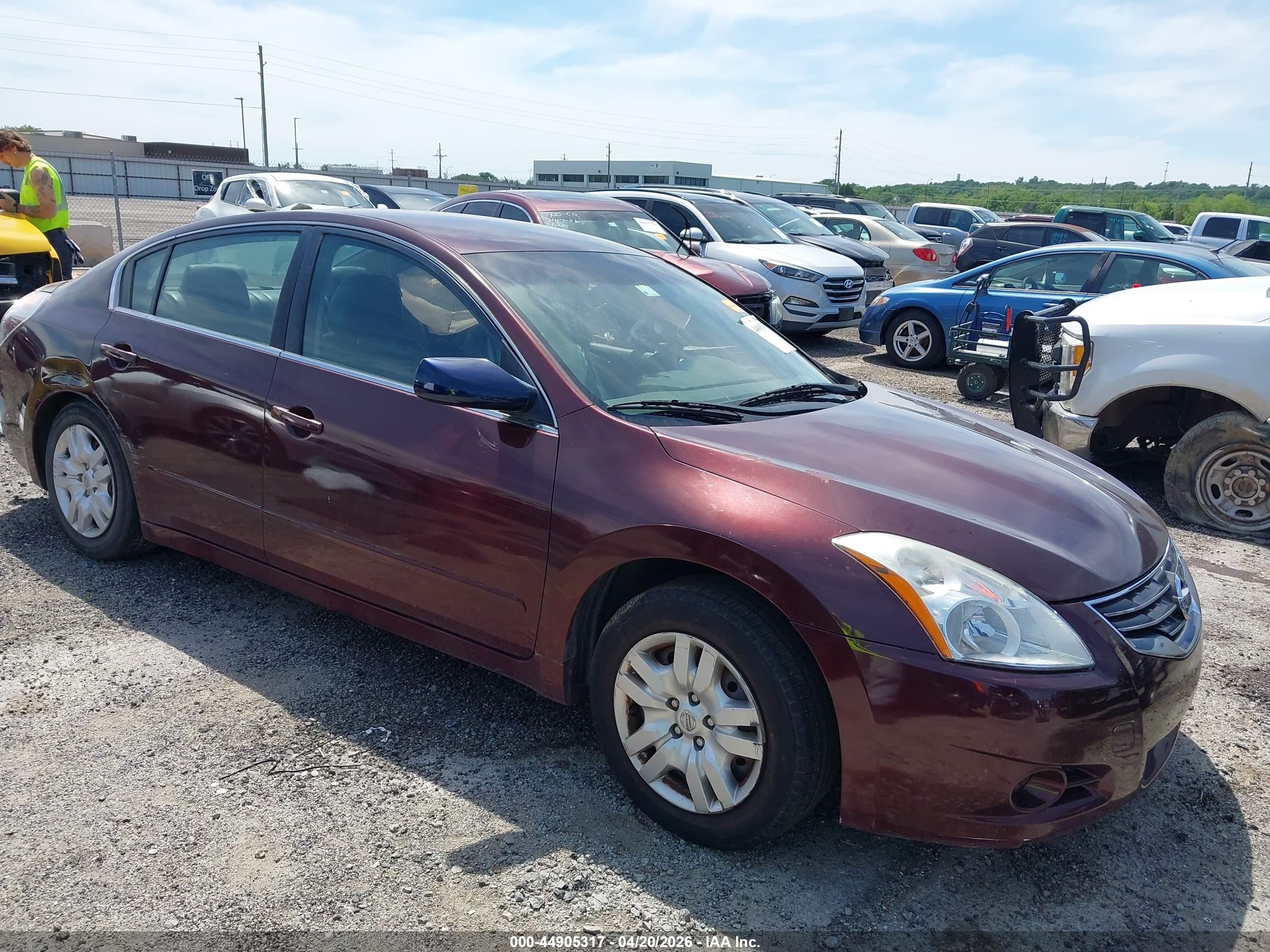 2012 Nissan Altima 2.5 S Maroon vin: 1N4AL2AP1CC207878