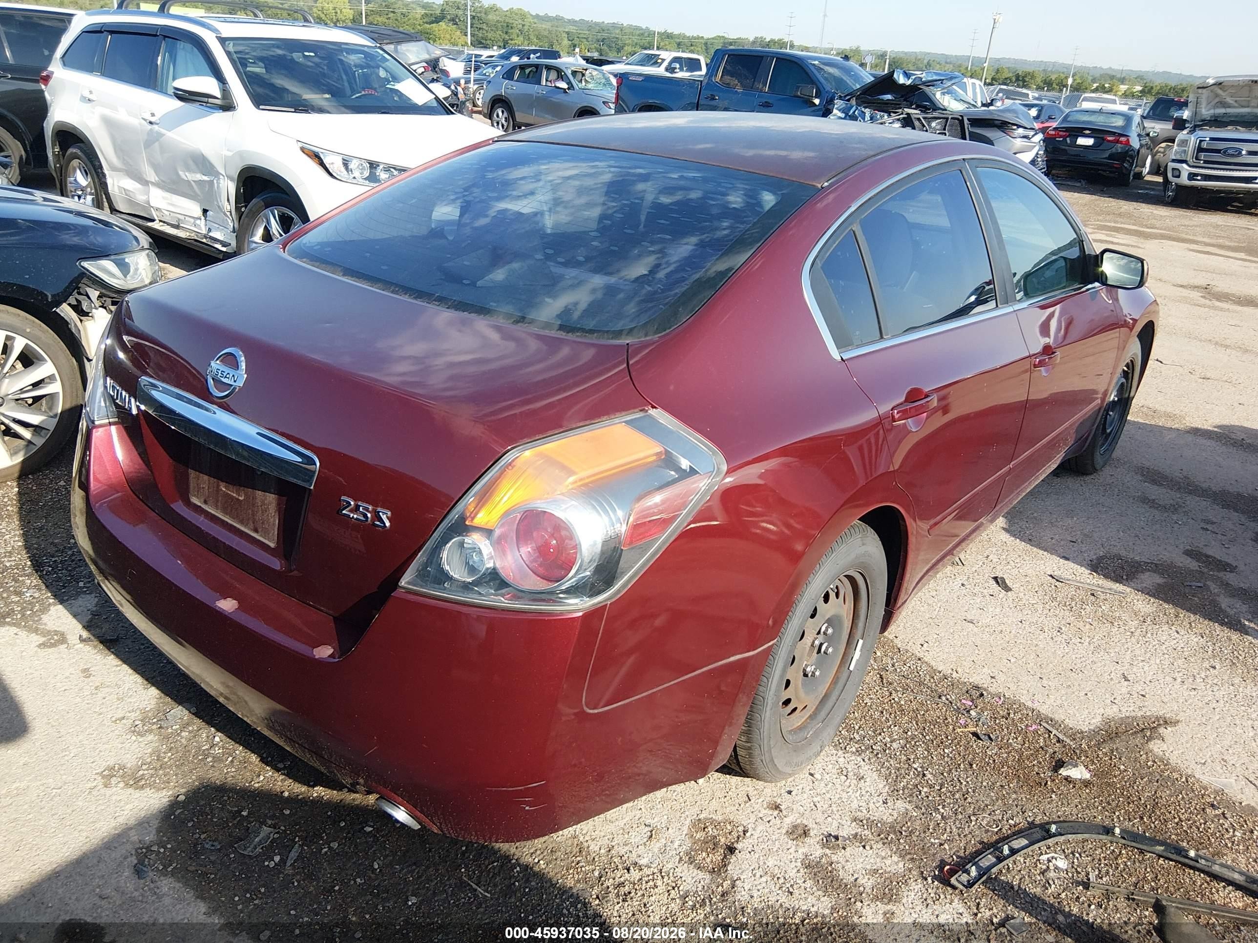2012 Nissan Altima 2.5 S Red vin: 1N4AL2AP1CC237205