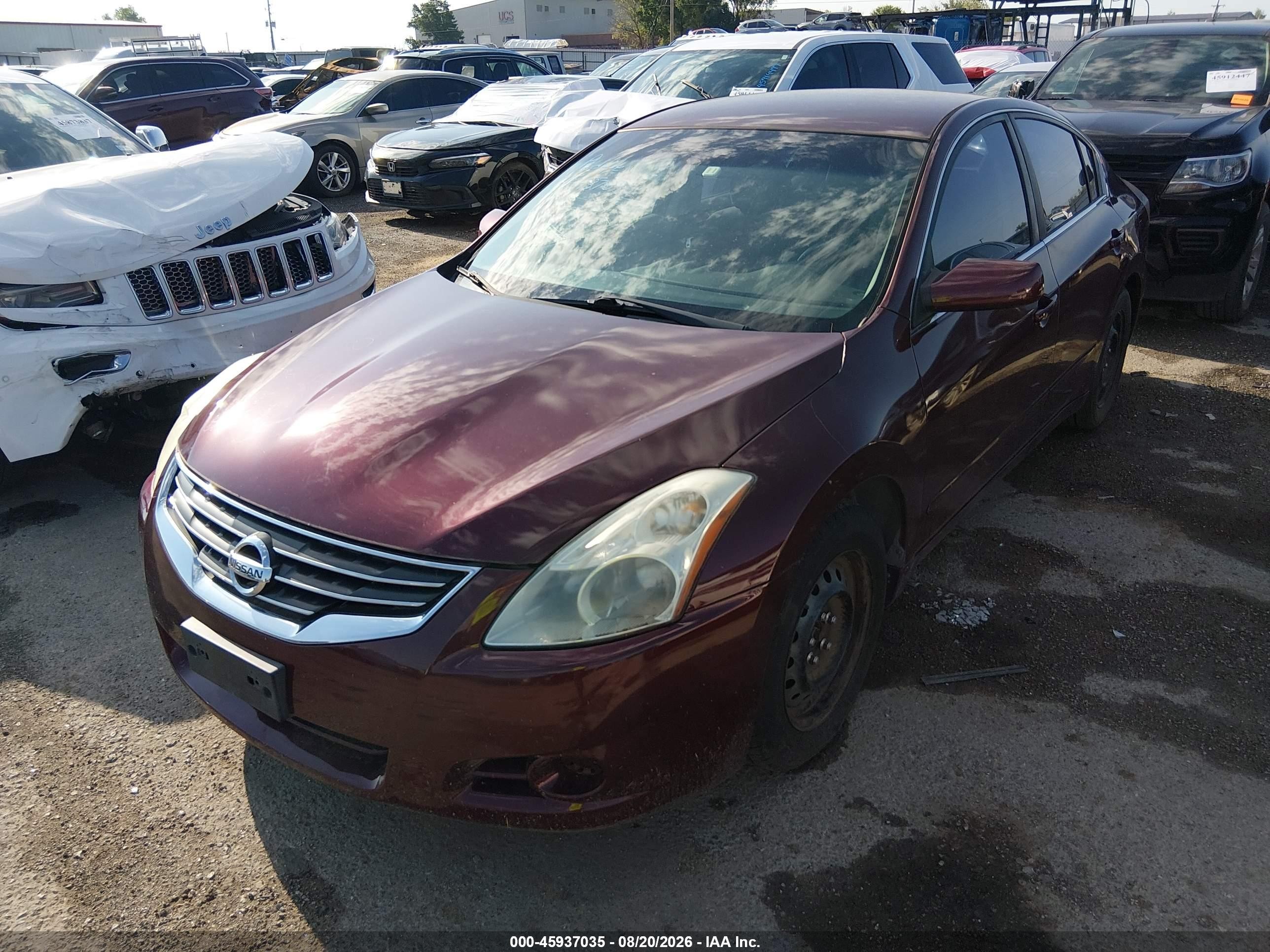 2012 Nissan Altima 2.5 S Red vin: 1N4AL2AP1CC237205