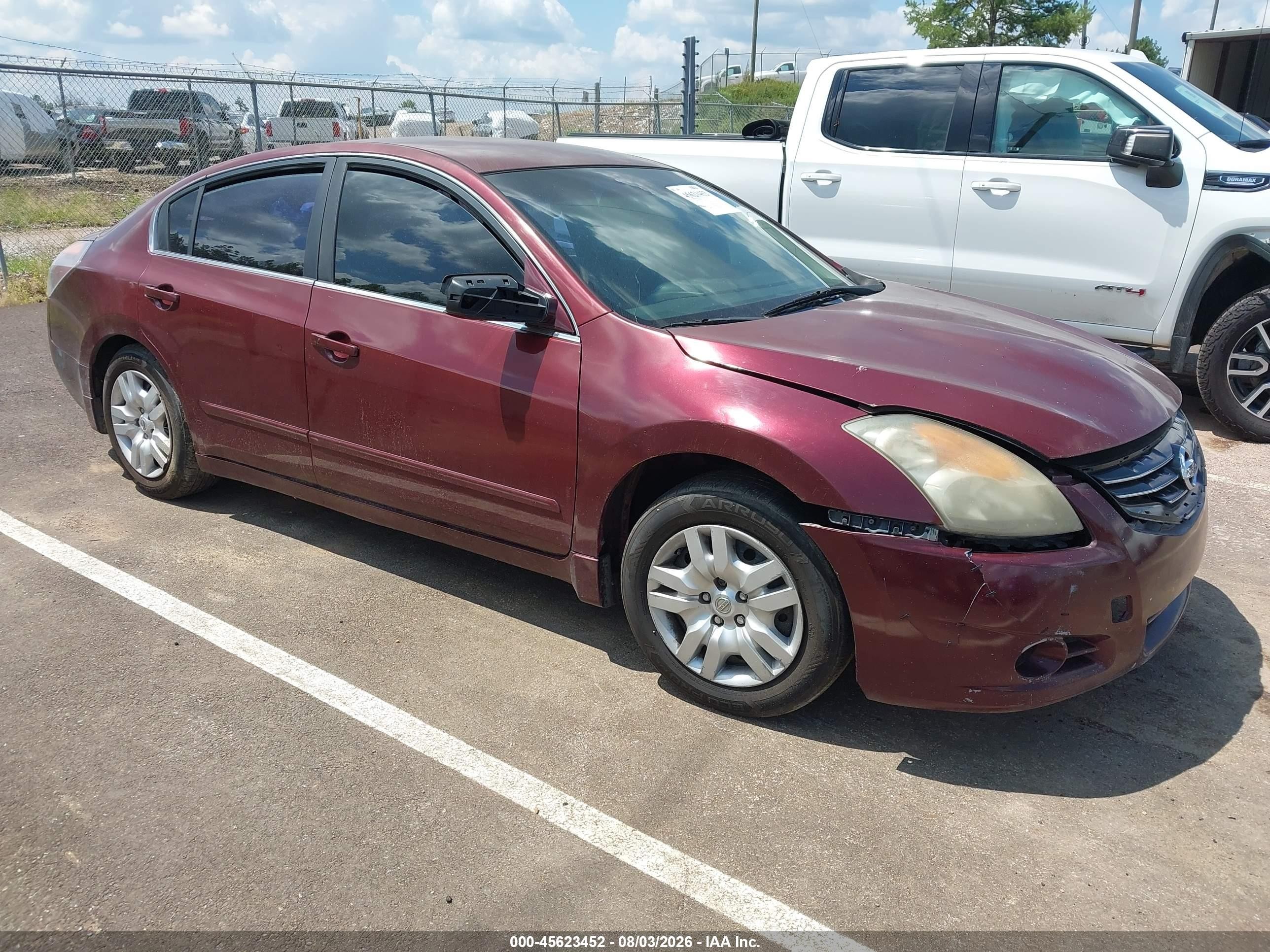 2012 Nissan Altima 2.5 S Maroon vin: 1N4AL2AP1CC237673