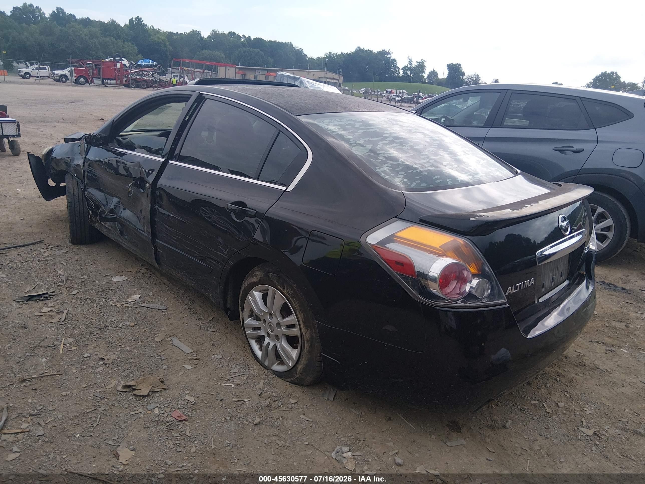 2012 Nissan Altima 2.5 S Black vin: 1N4AL2AP1CC239584