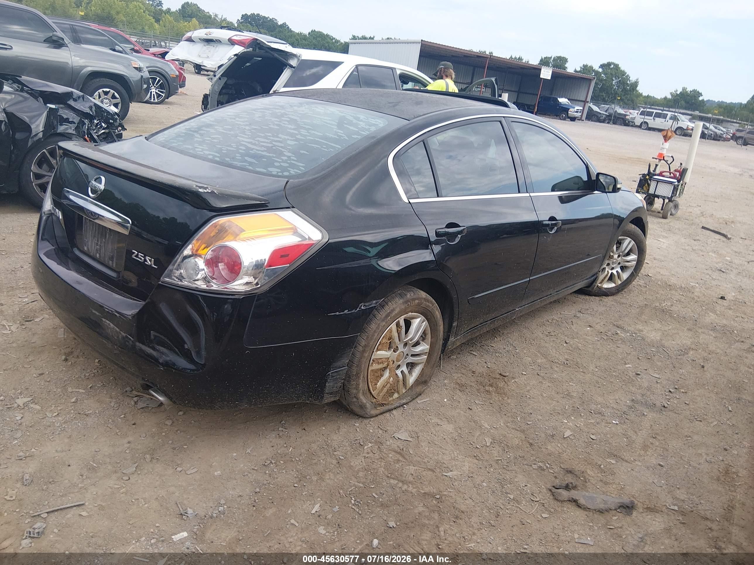2012 Nissan Altima 2.5 S Black vin: 1N4AL2AP1CC239584