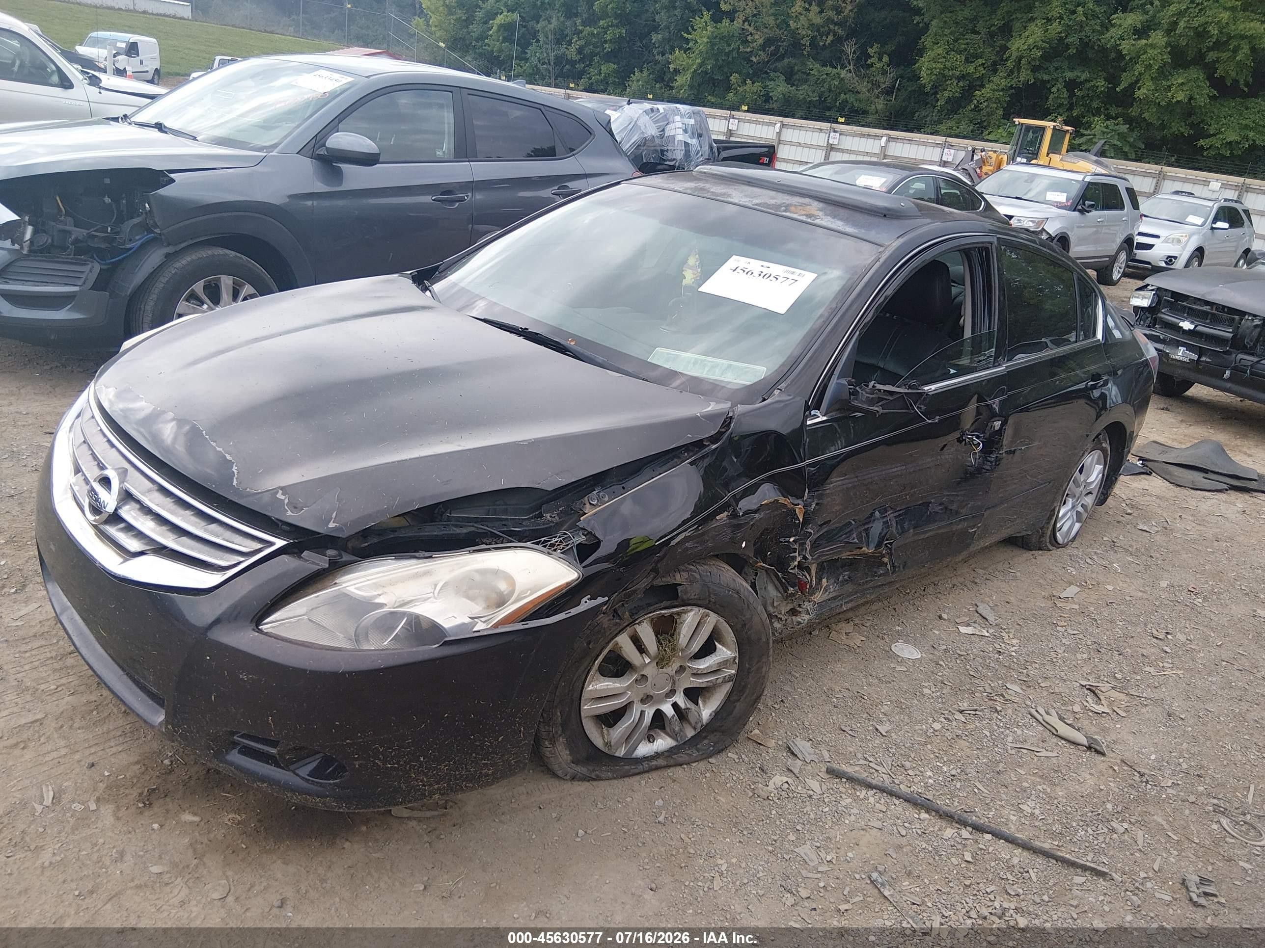 2012 Nissan Altima 2.5 S Black vin: 1N4AL2AP1CC239584