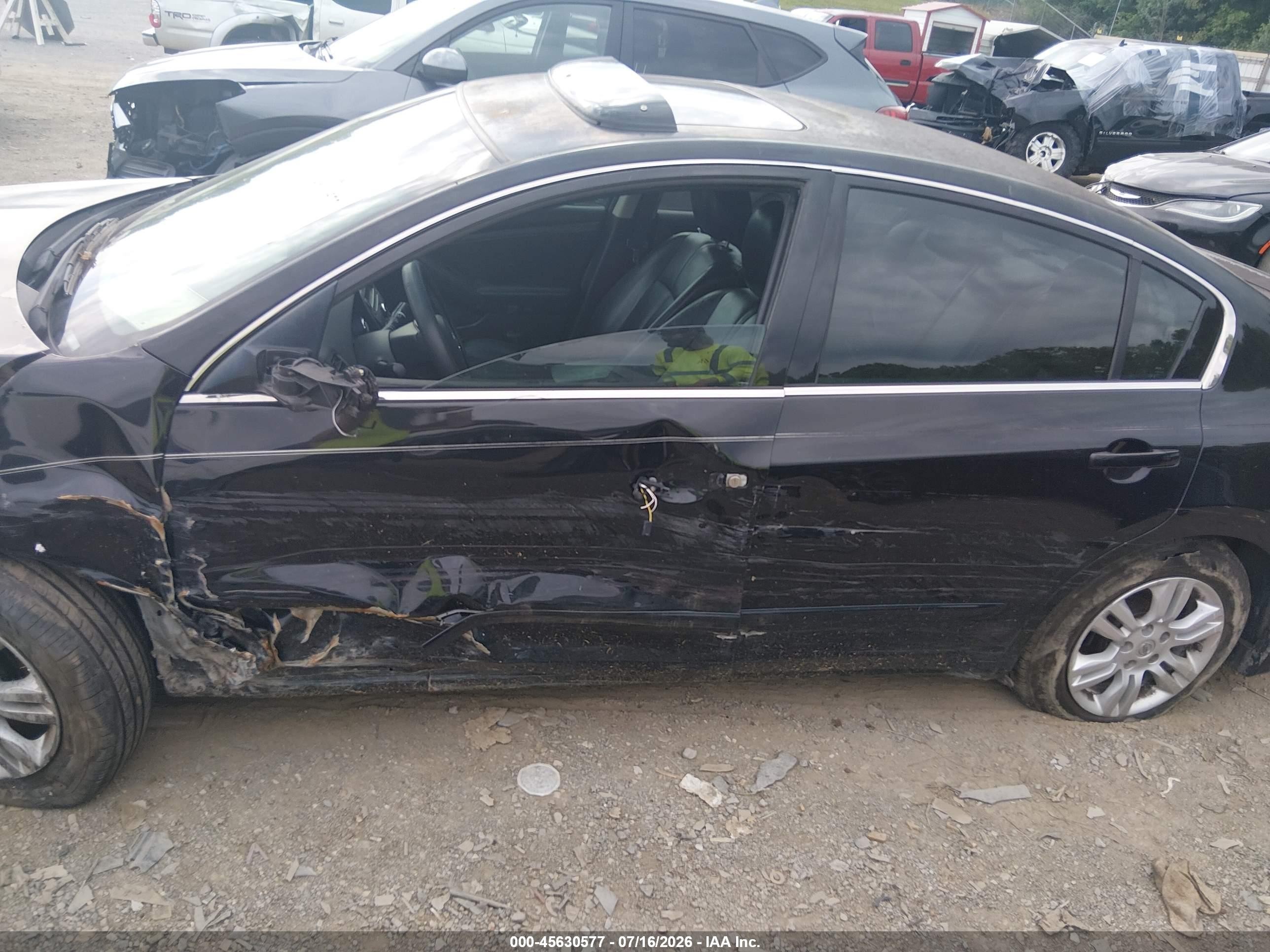 2012 Nissan Altima 2.5 S Black vin: 1N4AL2AP1CC239584
