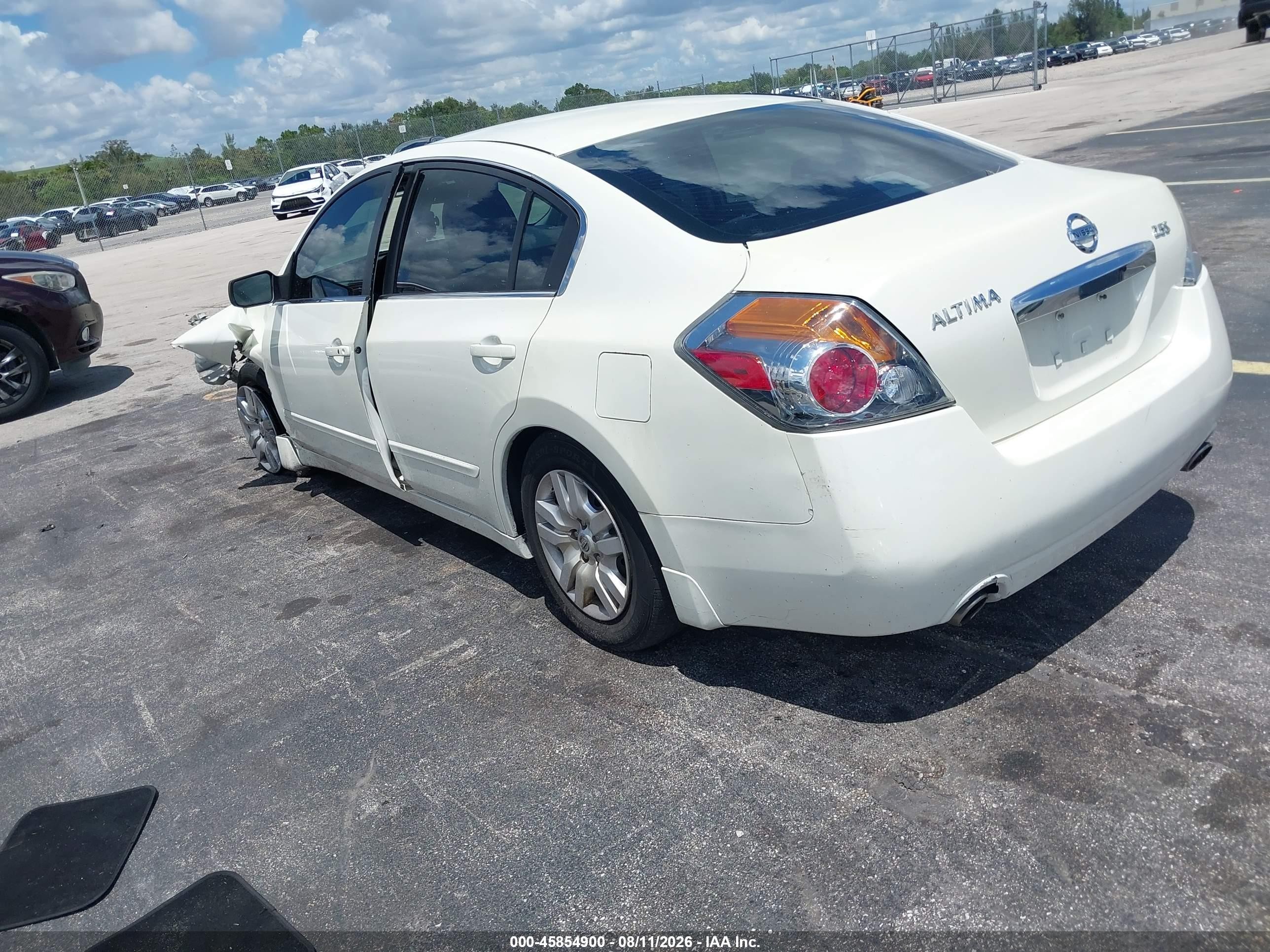 2012 Nissan Altima 2.5 S White vin: 1N4AL2AP1CC247491