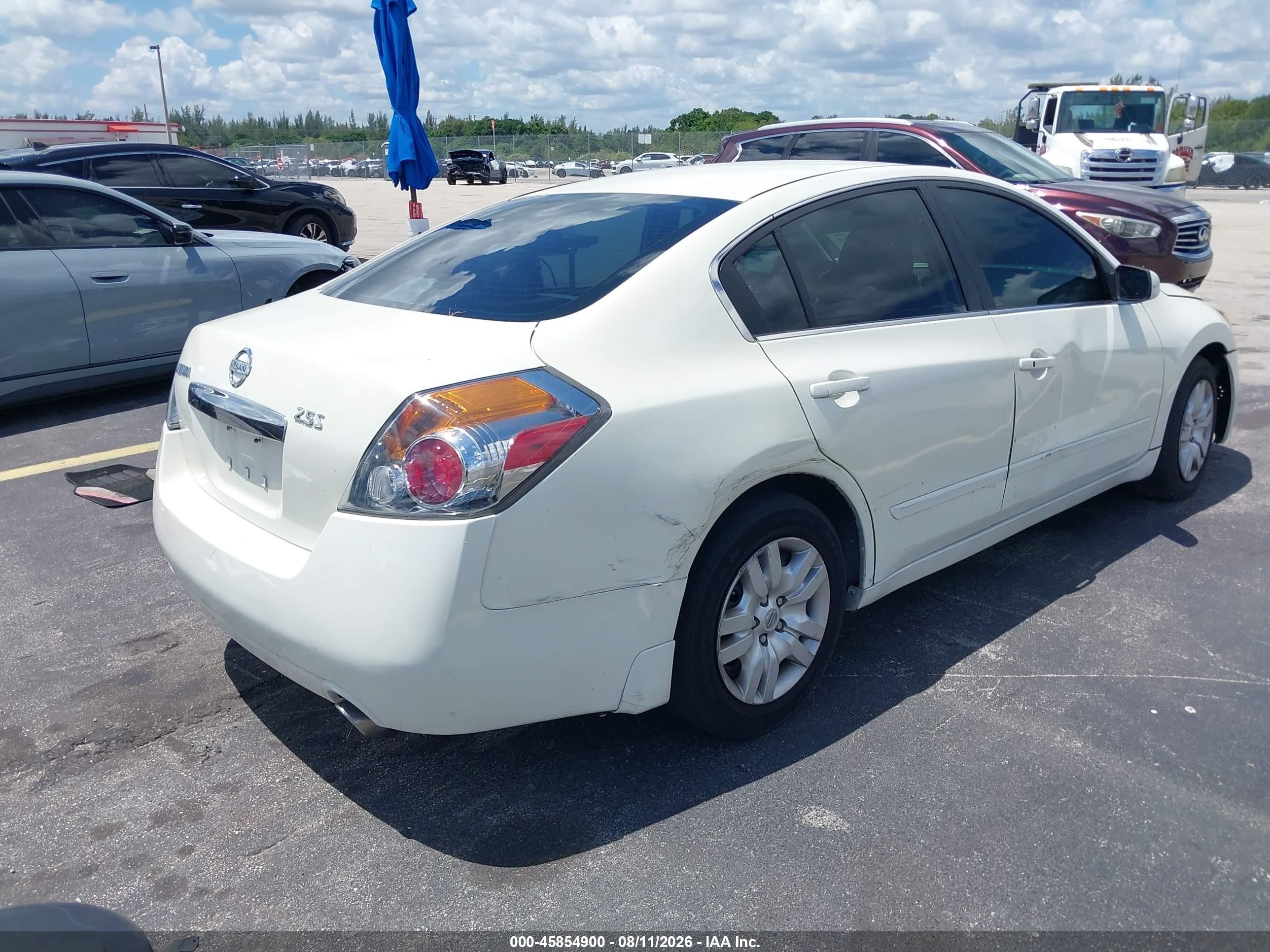 2012 Nissan Altima 2.5 S White vin: 1N4AL2AP1CC247491