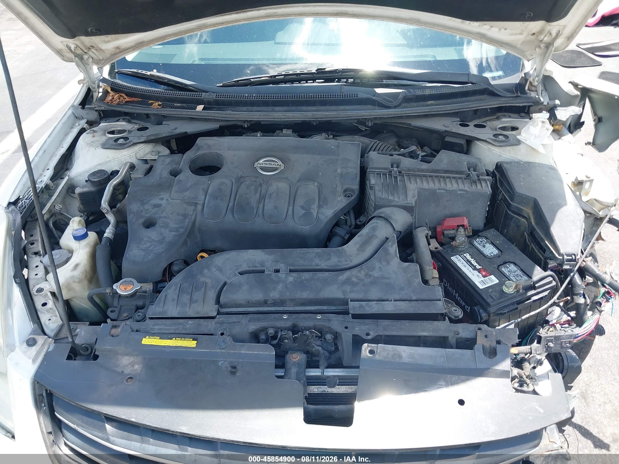 2012 Nissan Altima 2.5 S White vin: 1N4AL2AP1CC247491