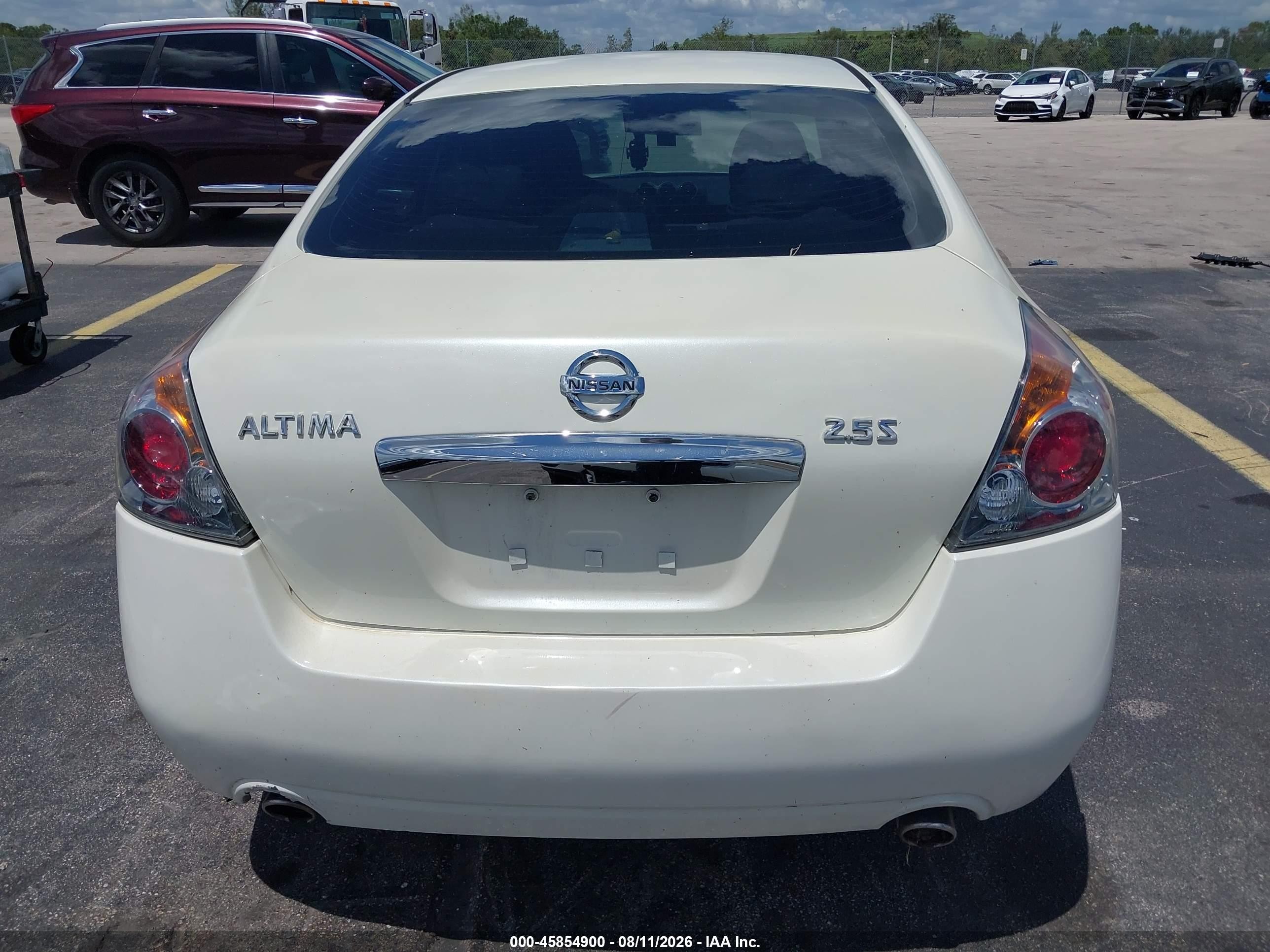 2012 Nissan Altima 2.5 S White vin: 1N4AL2AP1CC247491