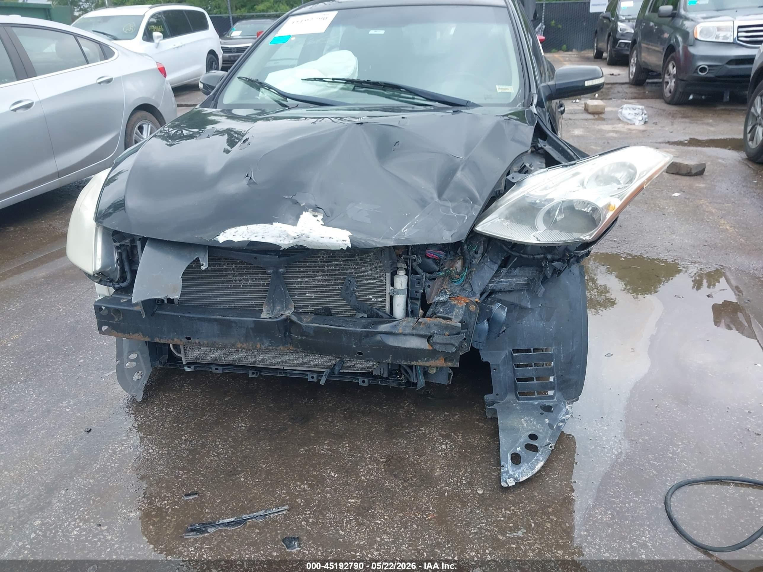 2012 Nissan Altima 2.5 S Черный vin: 1N4AL2AP1CN401864